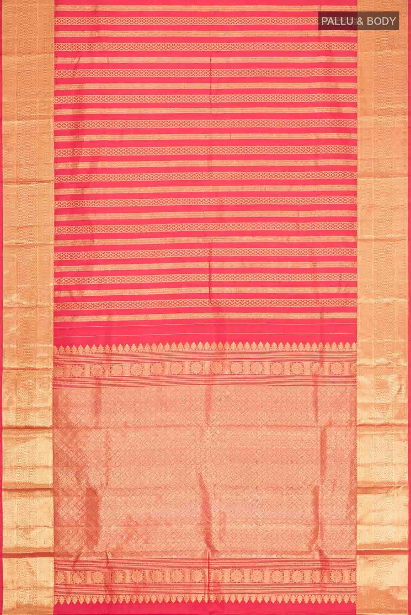 Red Kanjivaram Silk Saree - Image 4