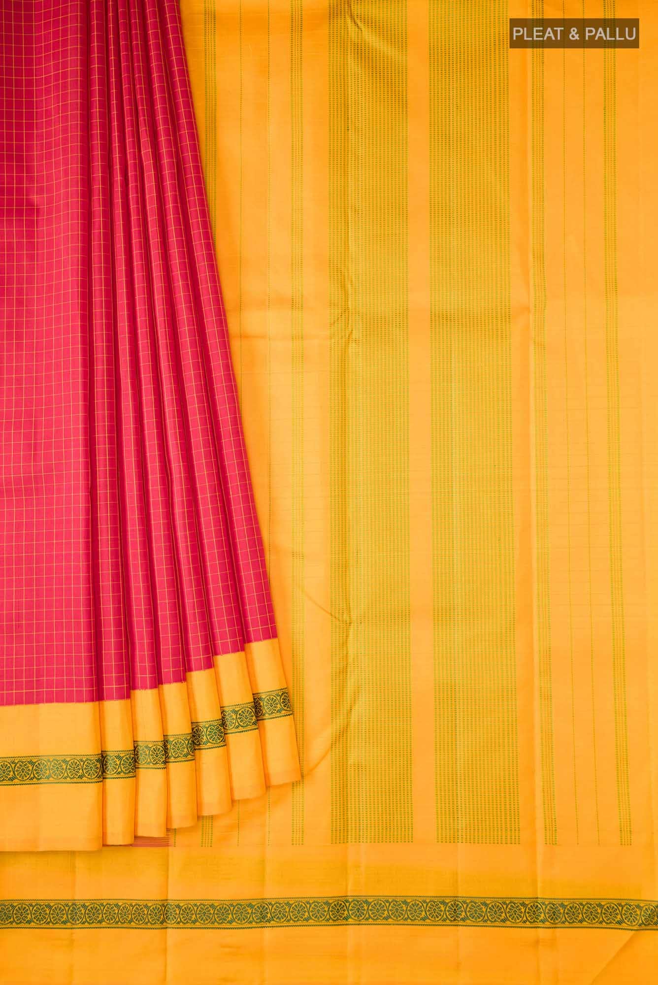 Red Kanchipuram Silk Saree - Image 2