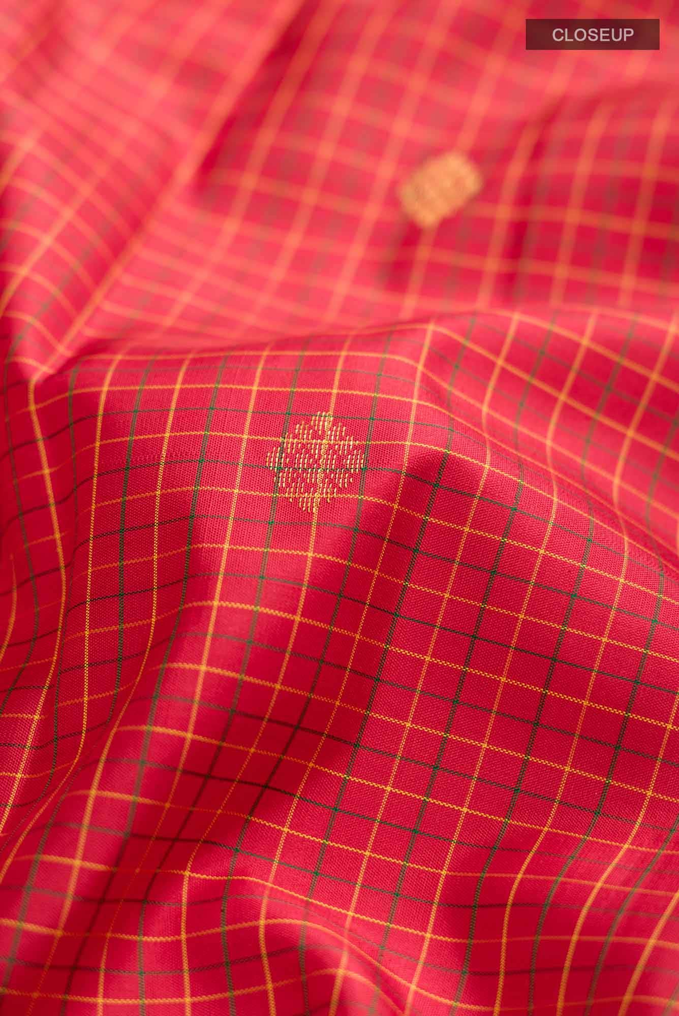 Red Kanjivaram Silk Saree - Image 3