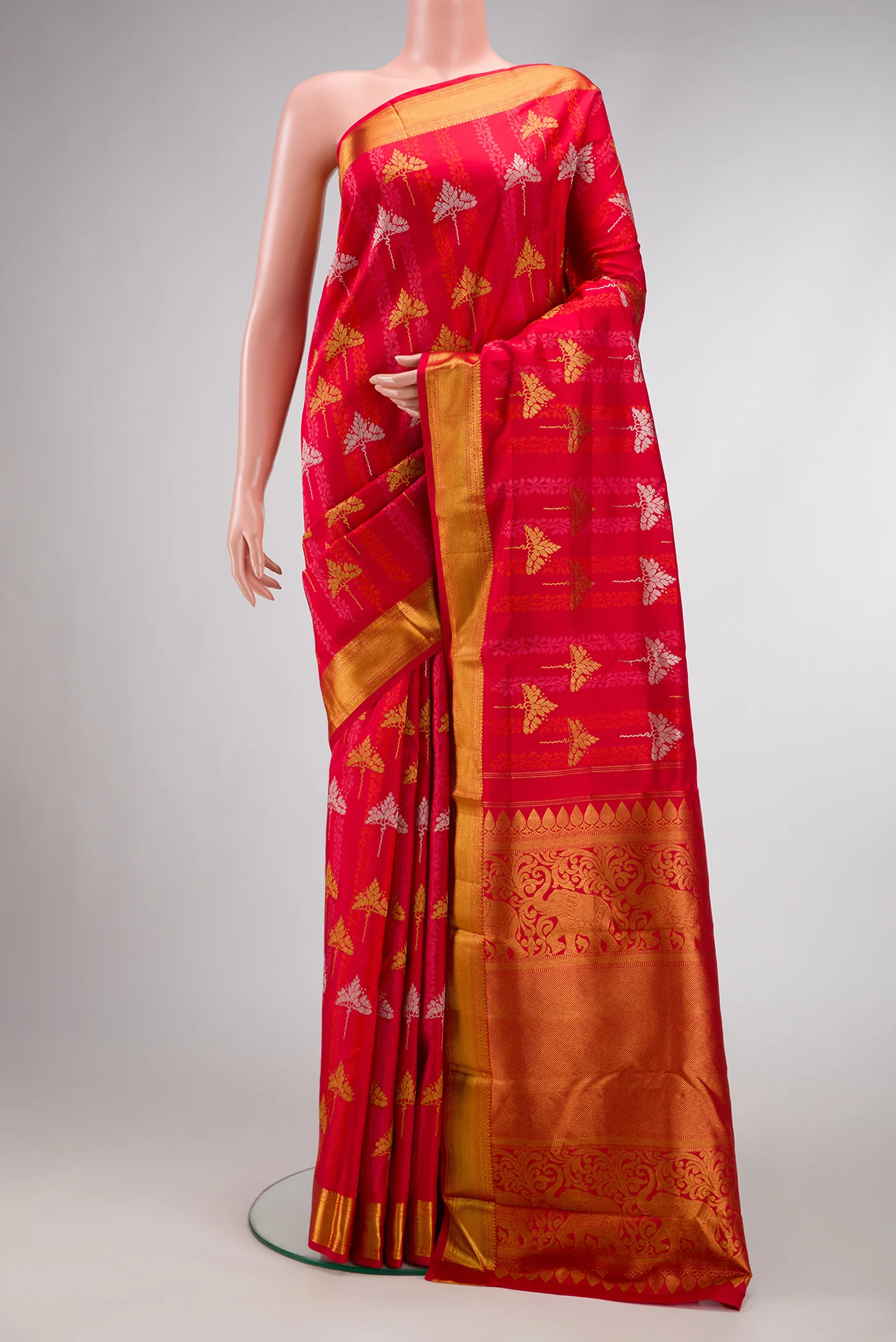 Red Kanchipuram Silk Saree