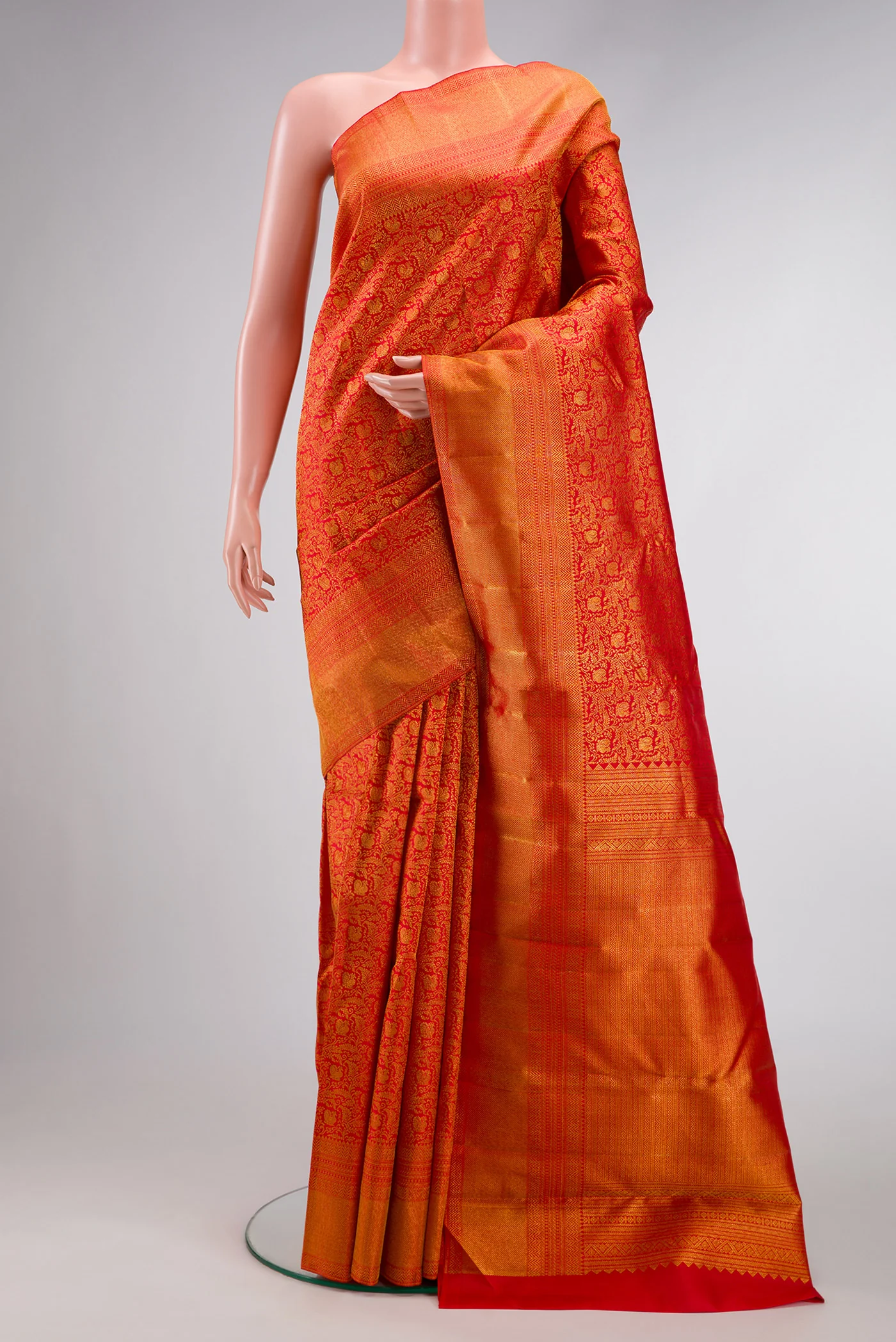 Red Kanchipuram Silk Saree