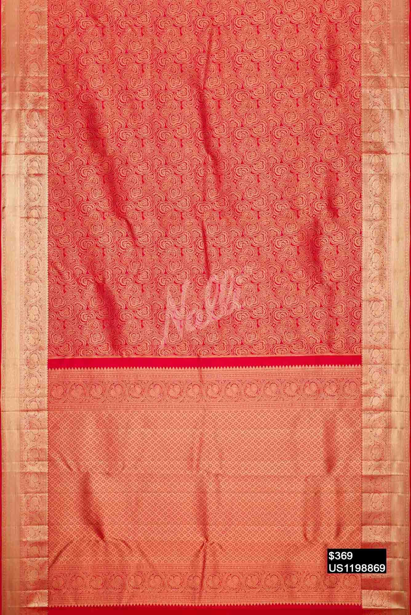 Red Kanchipuram Silk Saree