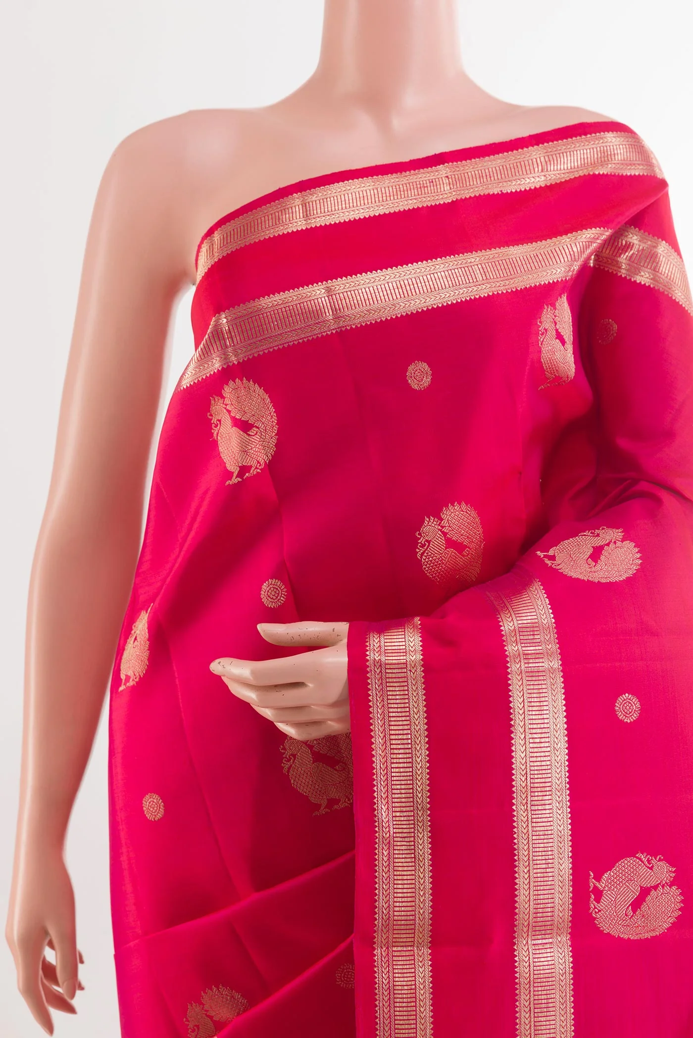Pink Kanjivaram Silk Saree - Image 2
