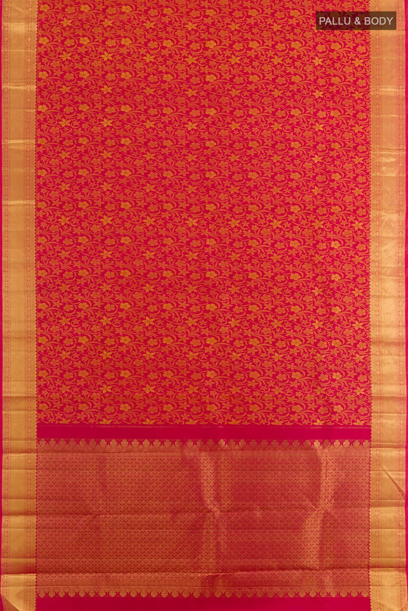 Red Kanjivaram Silk Saree - Image 3