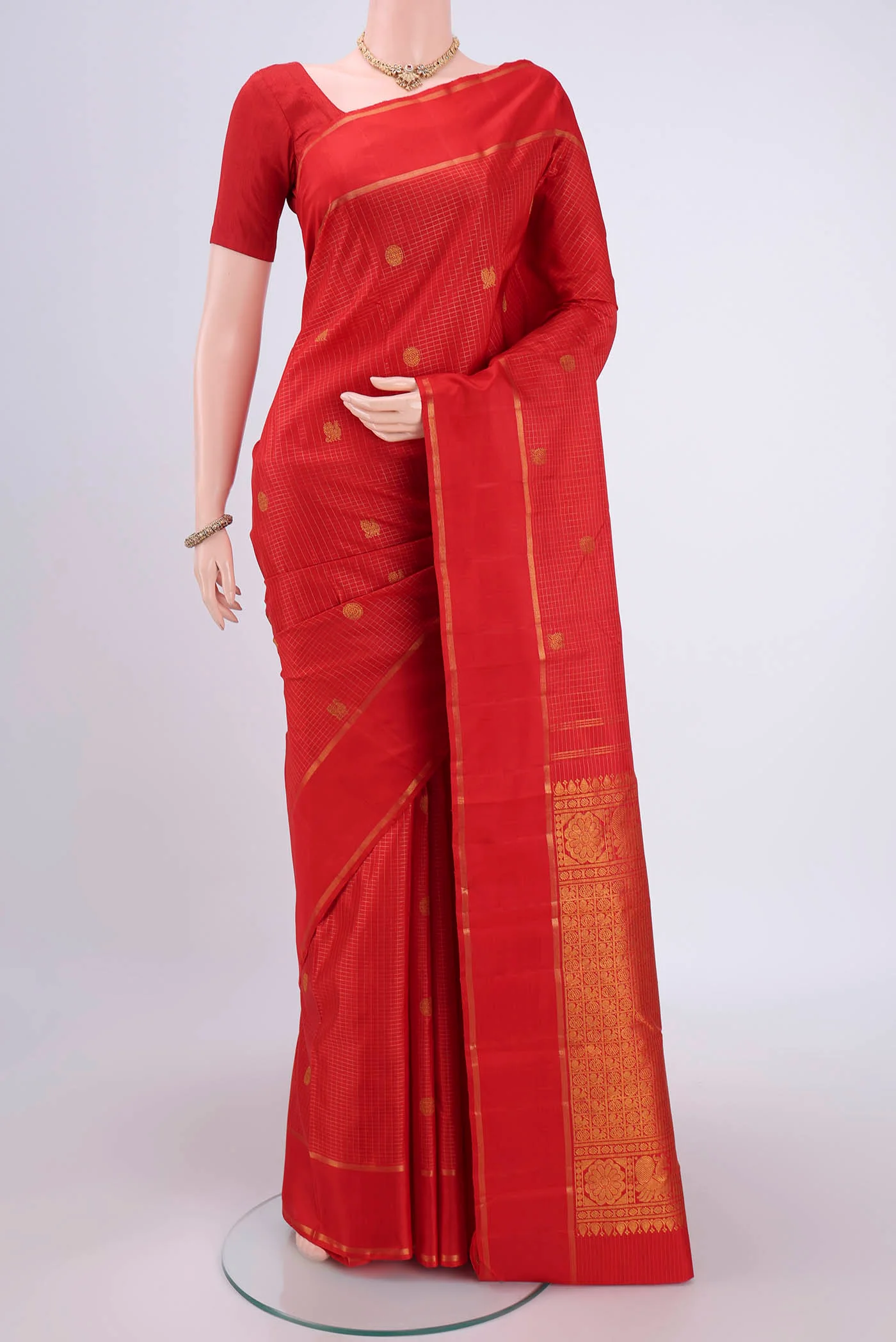 Red Kanjivaram Silk Saree