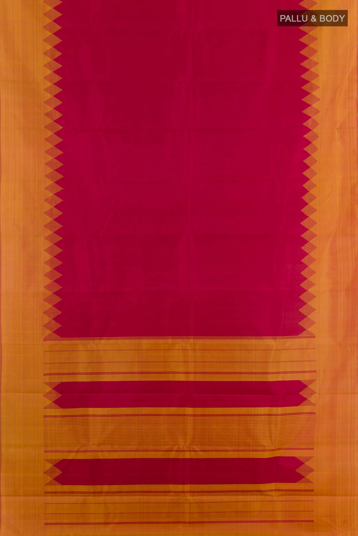 Maroon Kanjivaram Silk Saree - Image 3
