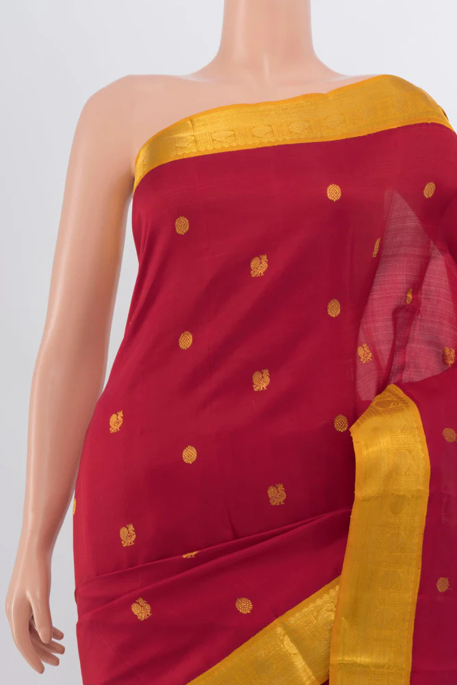 Red Kanjivaram Silk Saree - Image 2