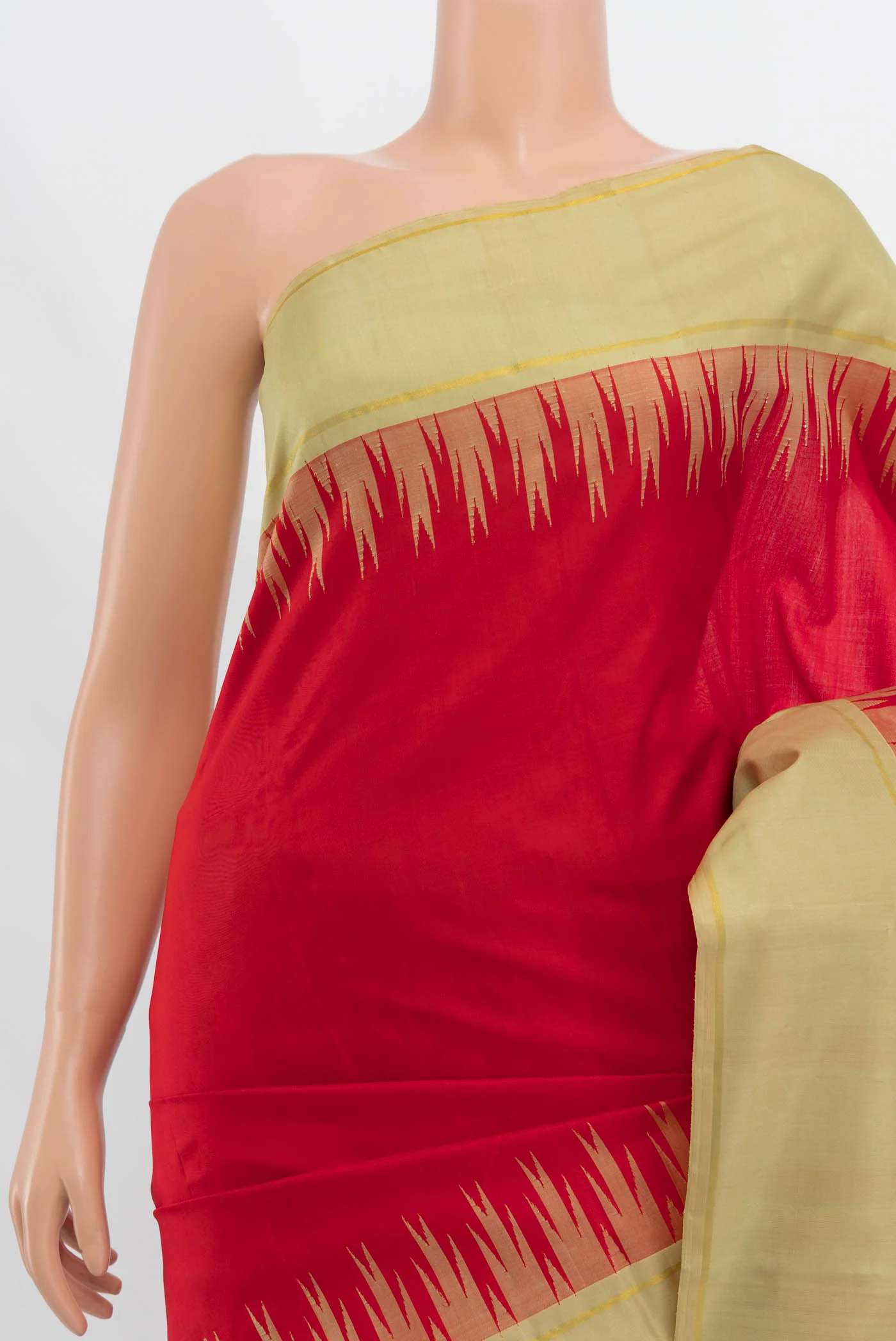 Red Kanjivaram Silk Saree - Image 2