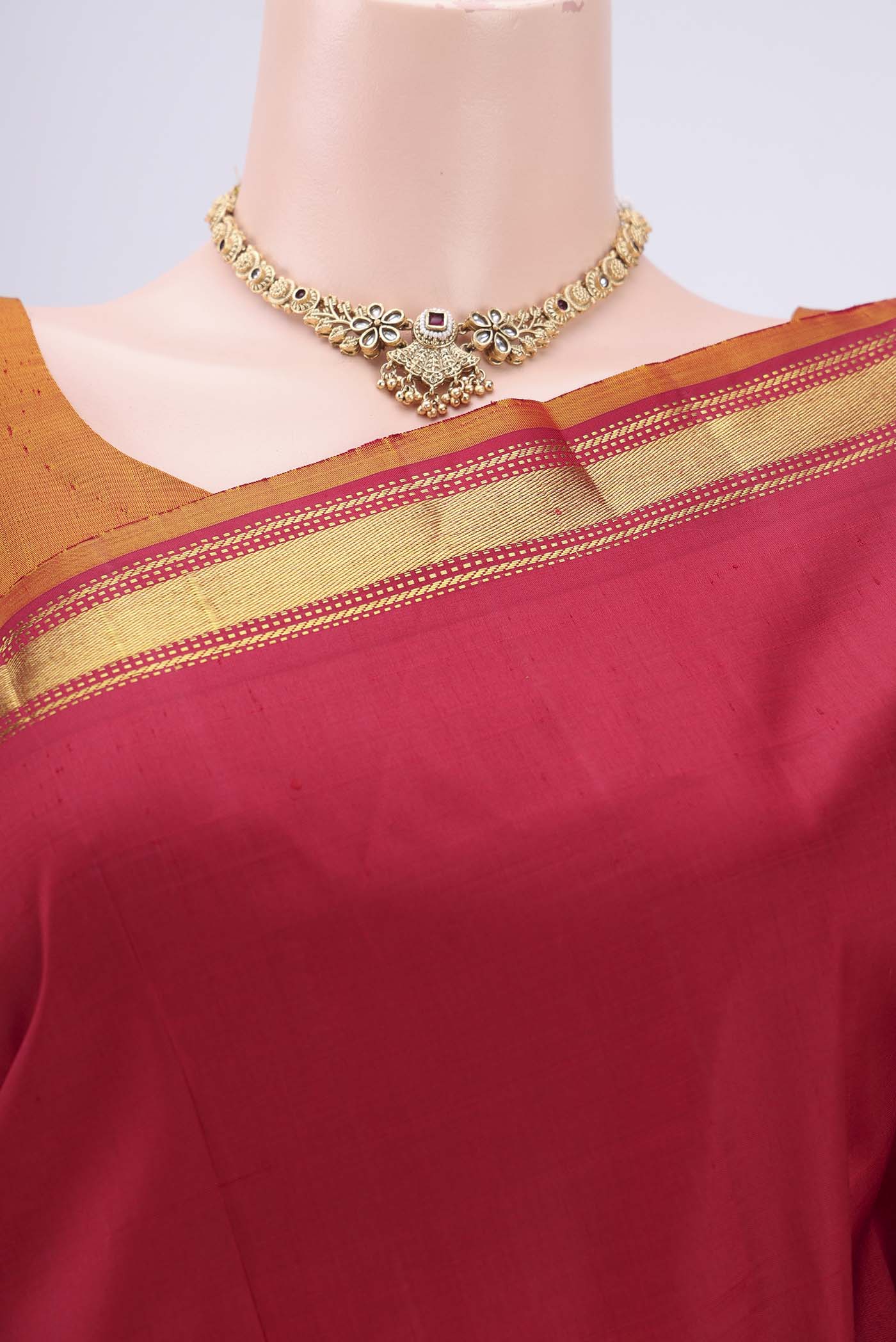Red Kanjivaram Silk Saree - Image 2