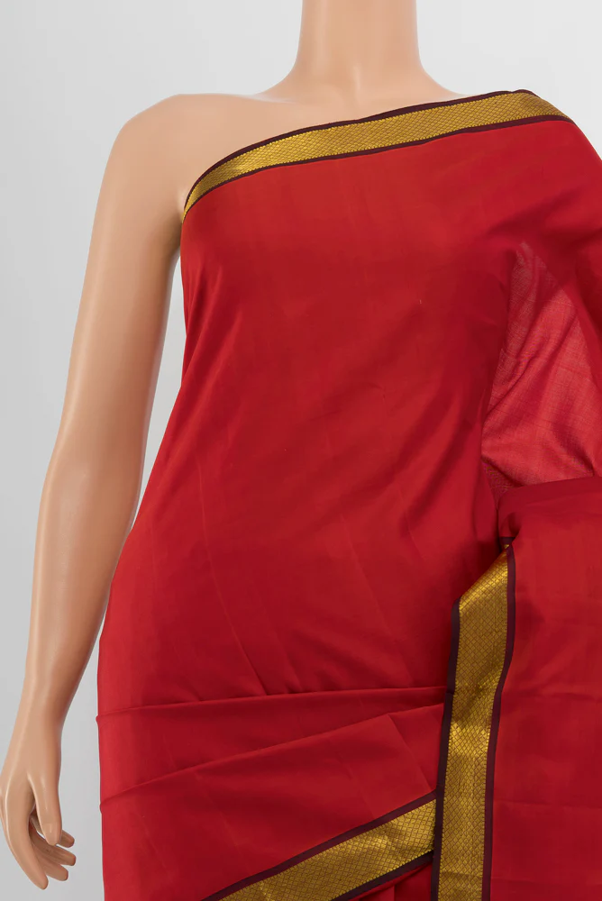 Red Kanjivaram Silk Saree - Image 2