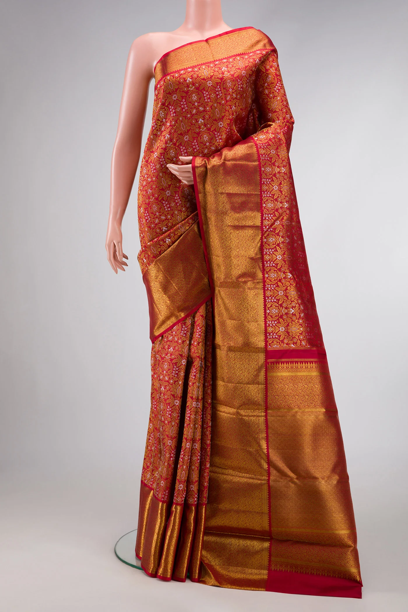 Red Kanjivaram Silk Saree