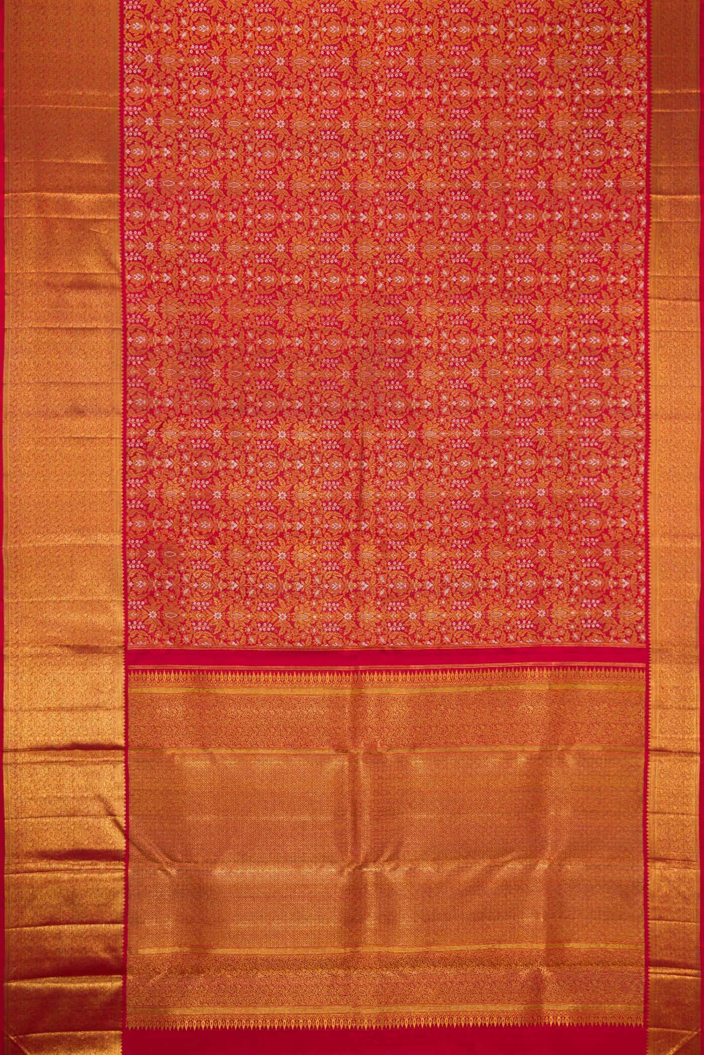 Red Kanjivaram Silk Saree - Image 6