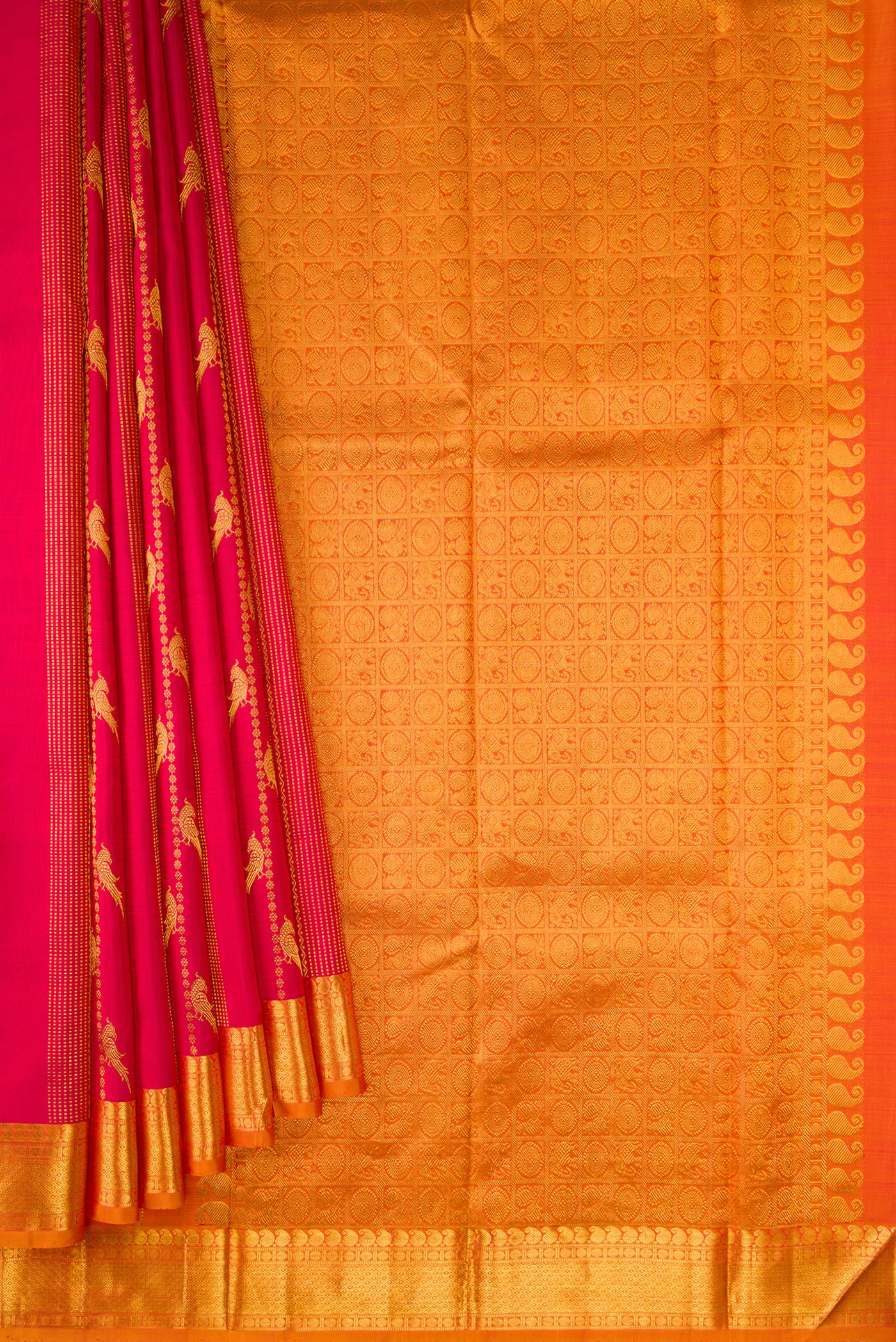 Red Kanjivaram Silk Saree - Image 4