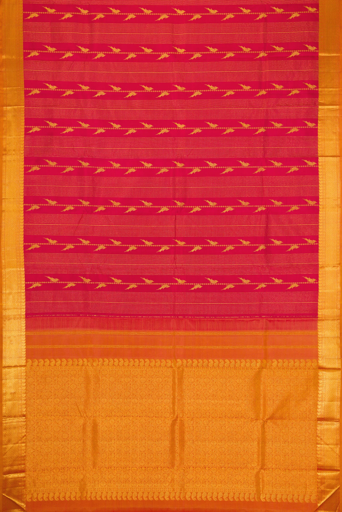 Red Kanjivaram Silk Saree - Image 6