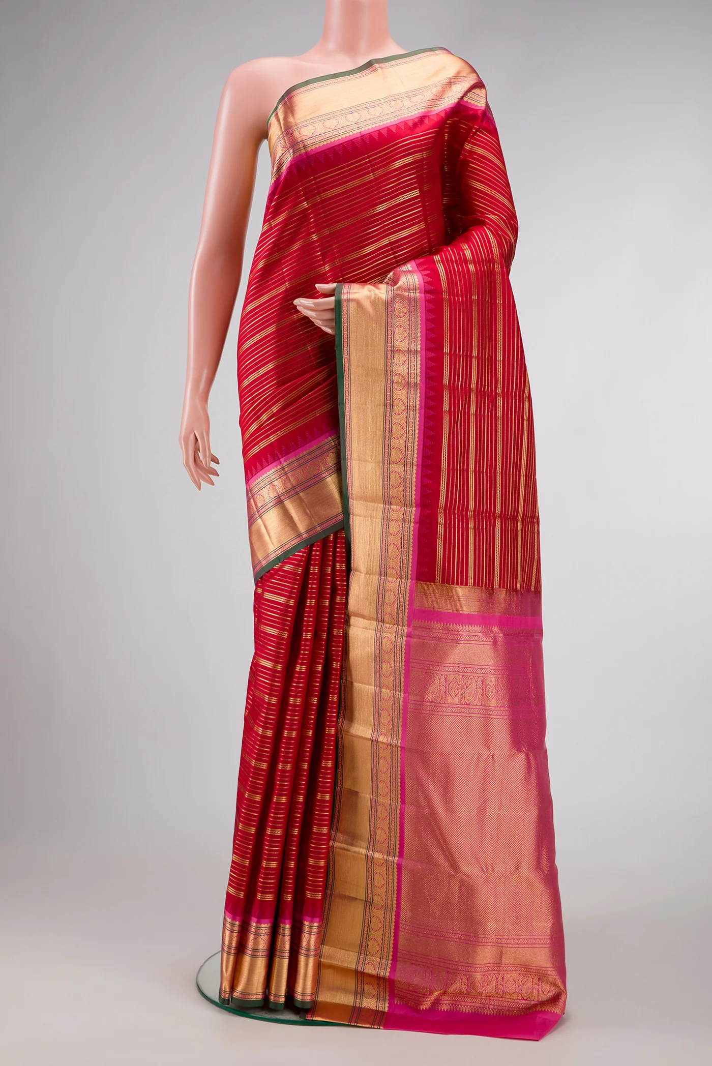 Red Kanjivaram Silk Saree