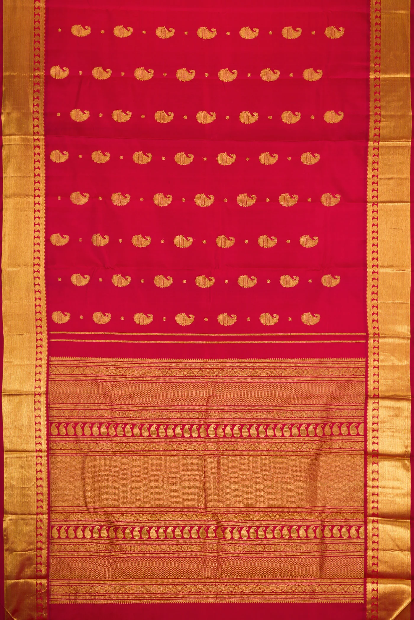 Red Kanjivaram Silk Saree - Image 6