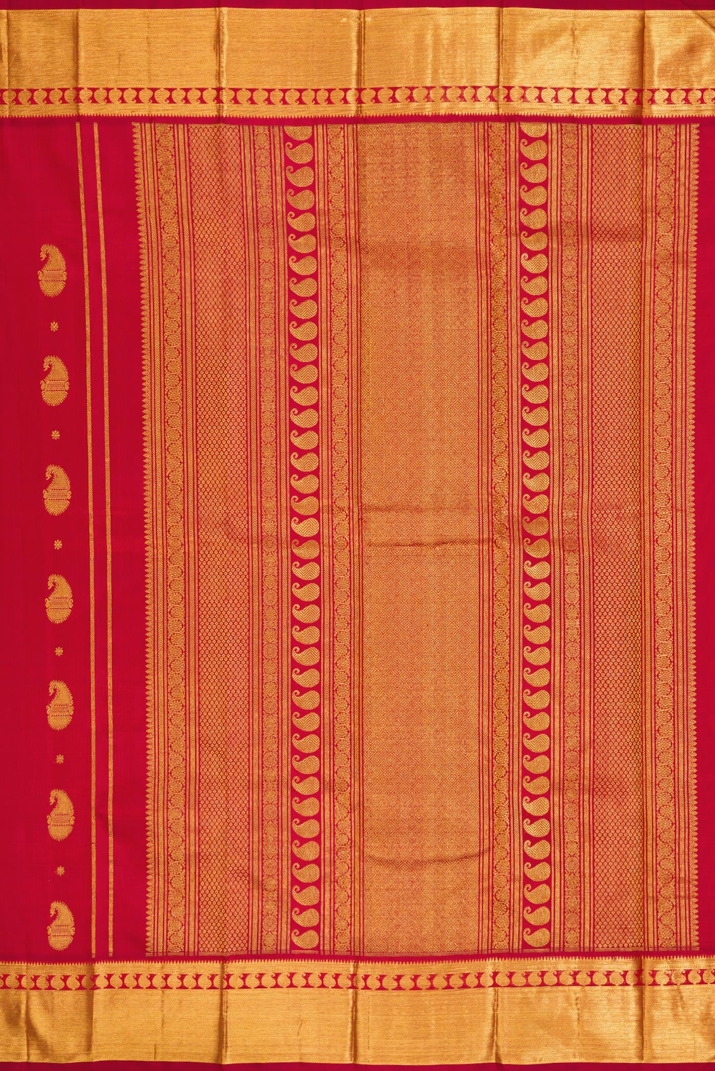 Red Kanjivaram Silk Saree - Image 7