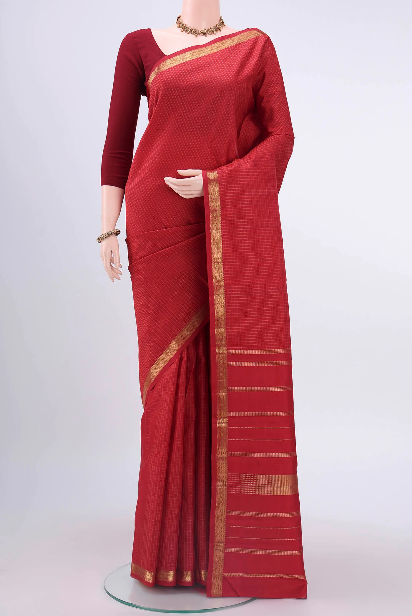 Red Kanjivaram Silk Saree