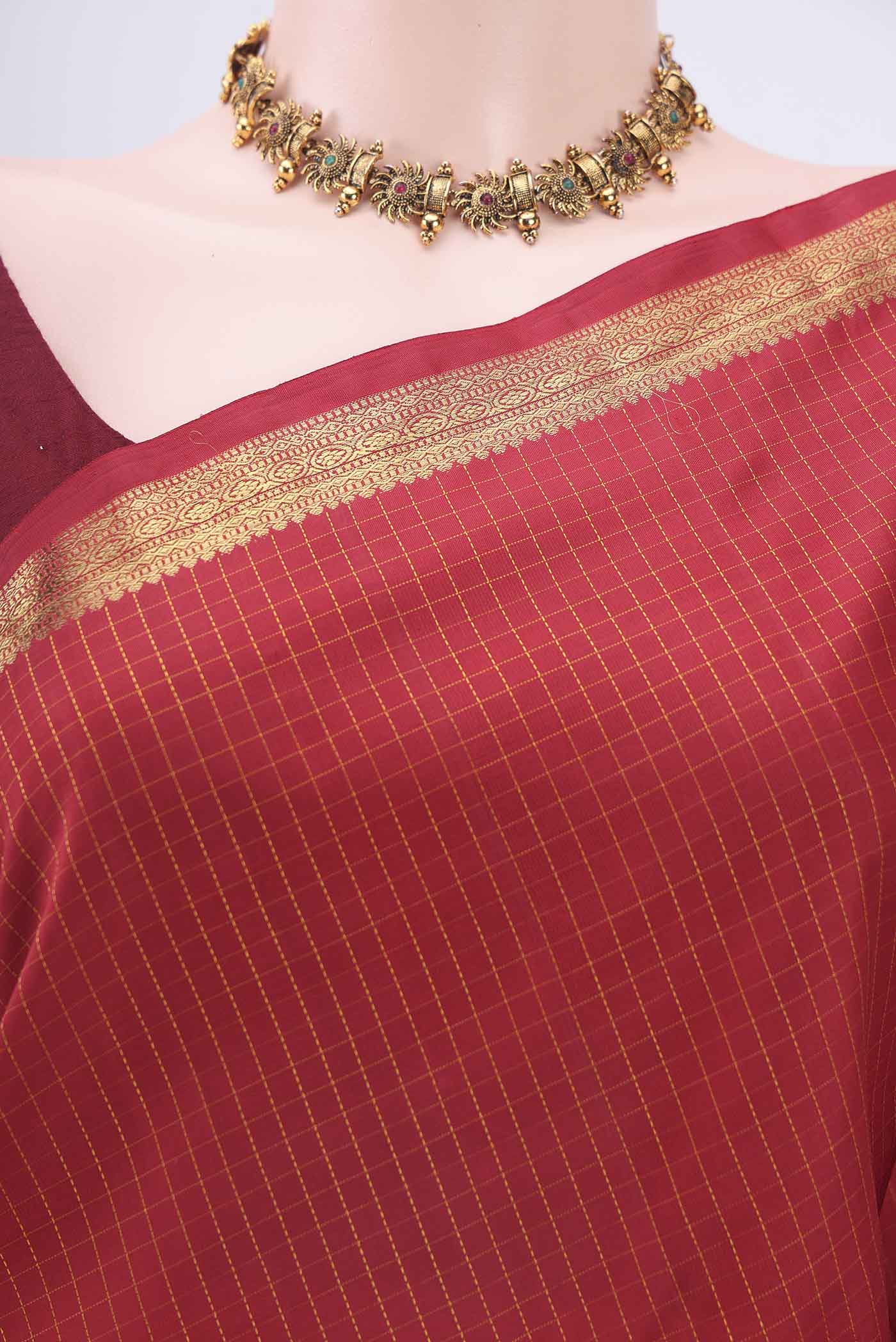 Red Kanjivaram Silk Saree - Image 2