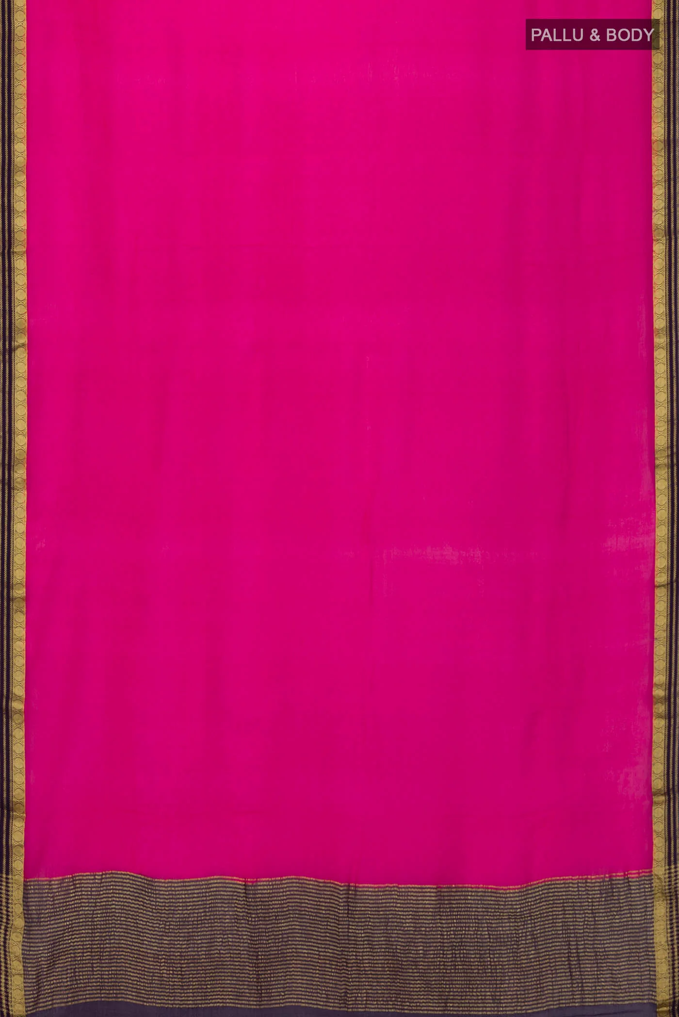 Pink Mysore Chiffon Saree - Image 5