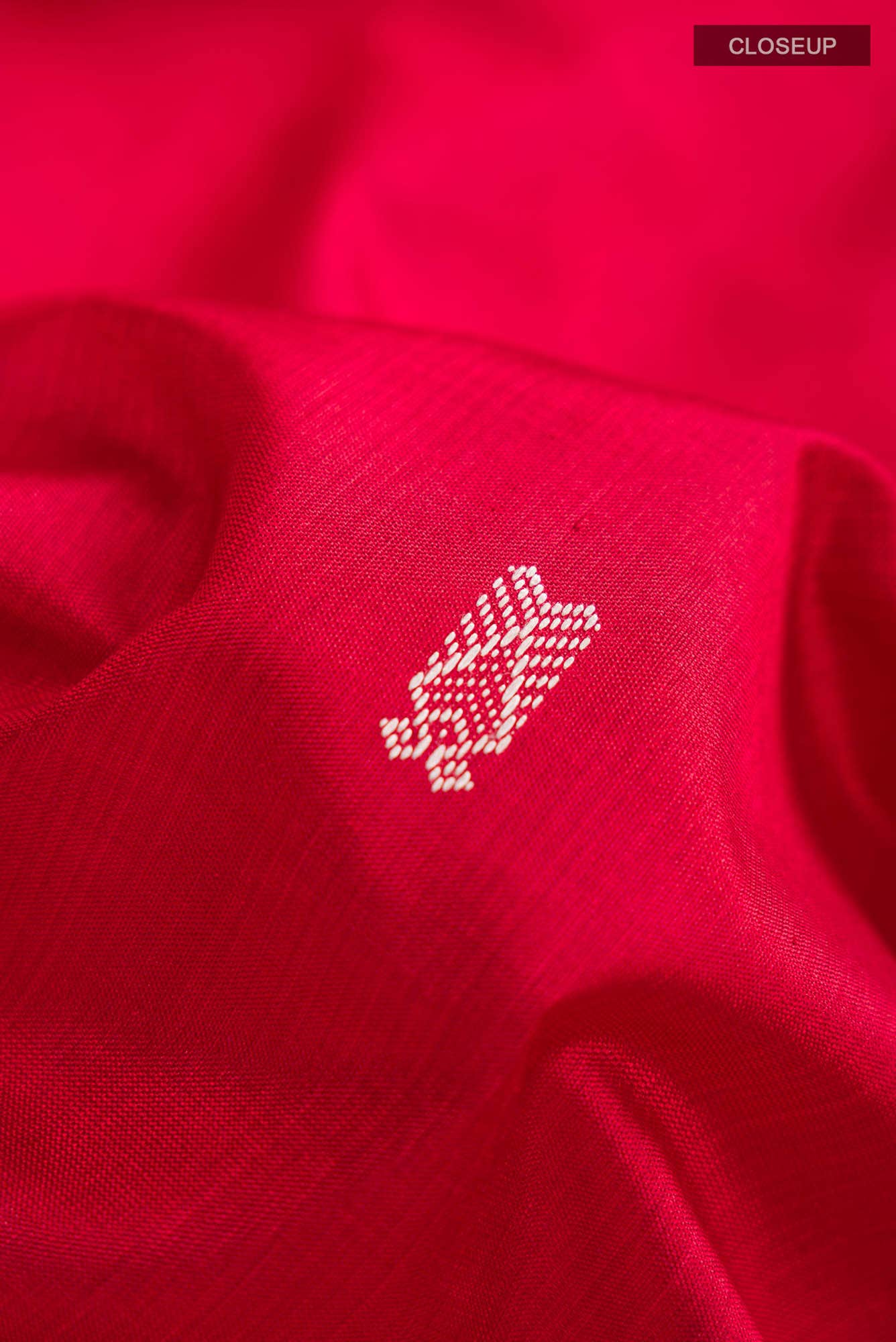 Red Orissa Silk Saree - Image 3