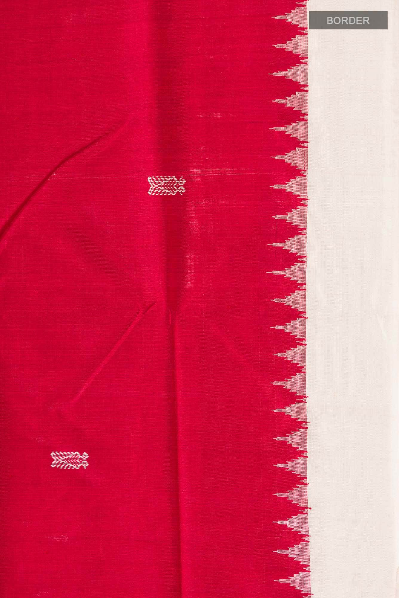 Red Orissa Silk Saree - Image 5