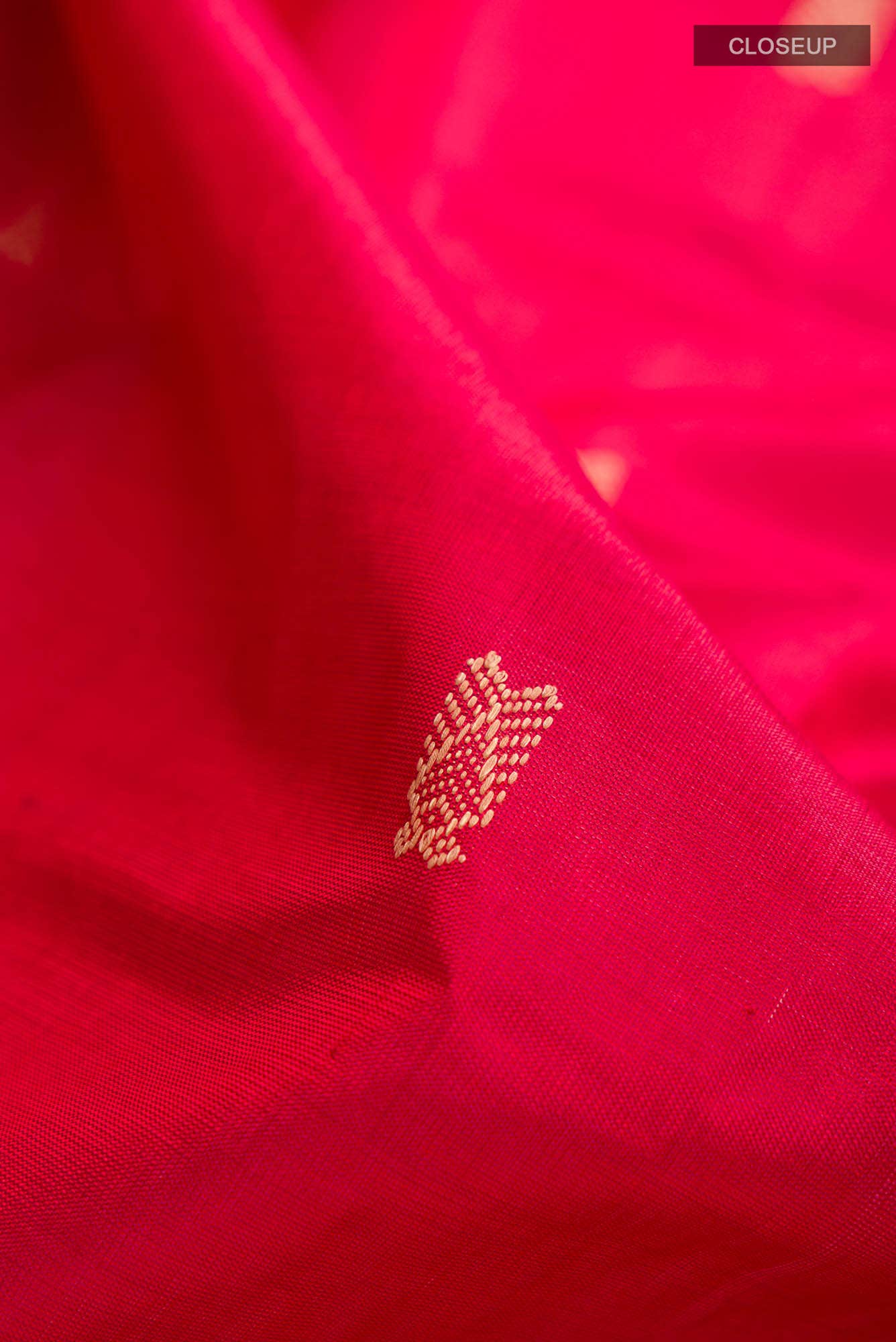 Red Orissa Silk Saree - Image 3