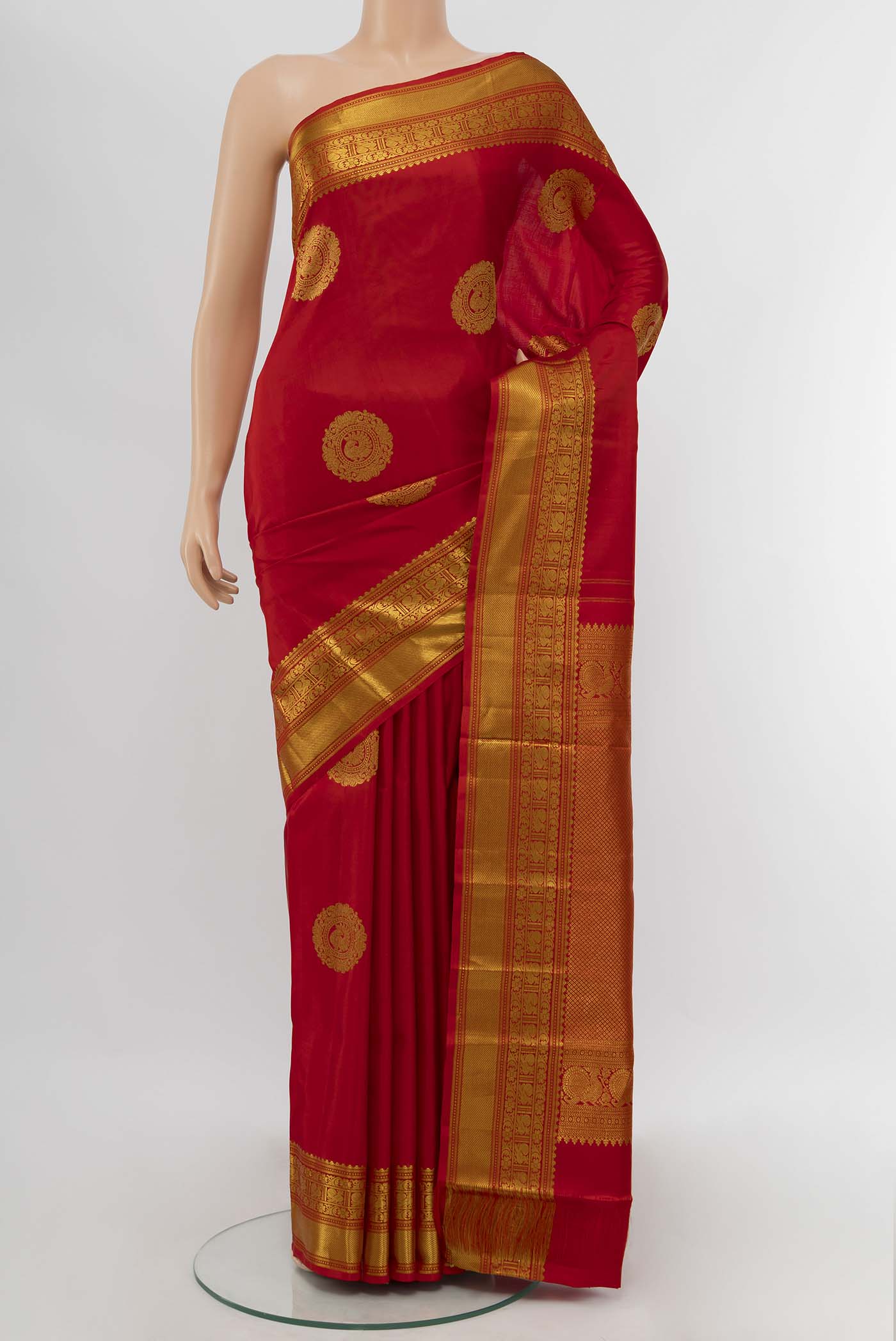 Red Kanchipuram Silk Saree