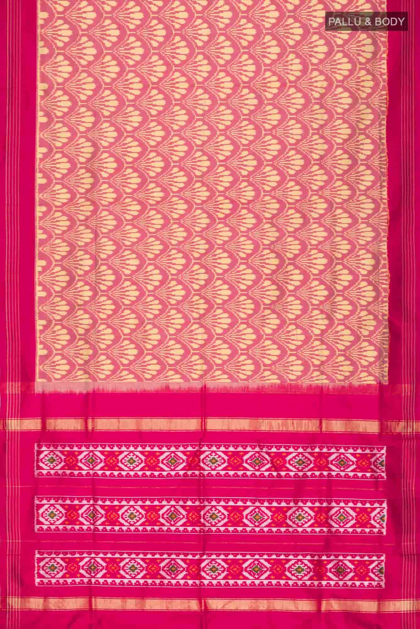 Pink Pochampally Silk Saree - Image 10