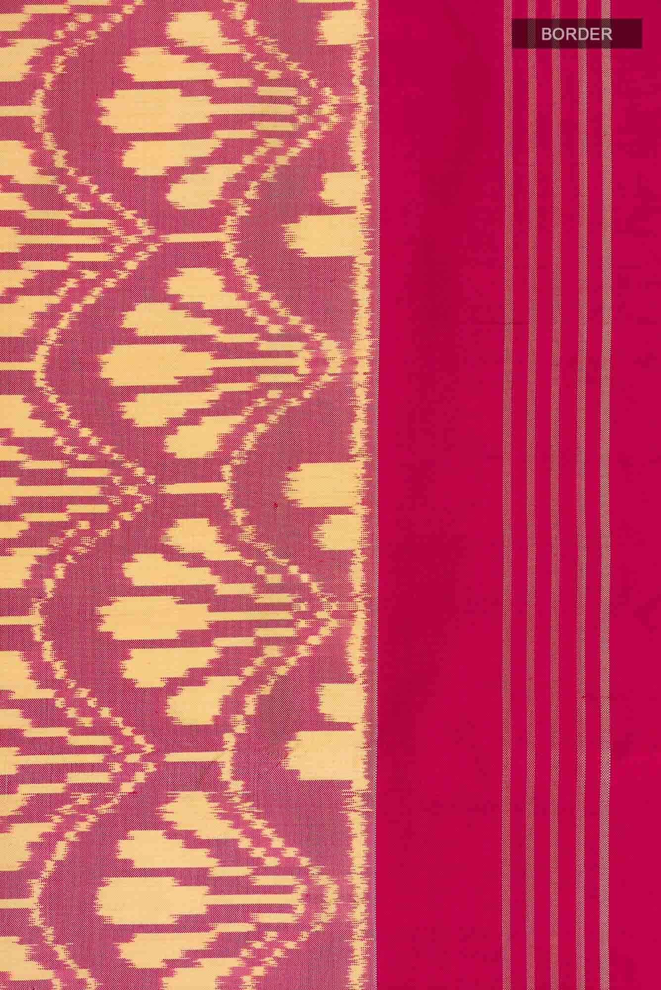 Pink Pochampally Silk Saree - Image 11