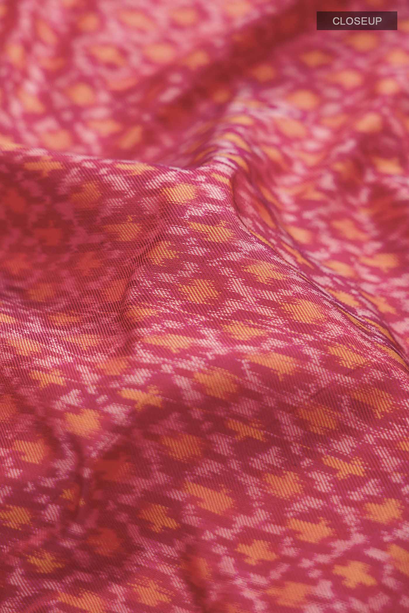 Red Rajkot Patola Silk Saree - Image 2
