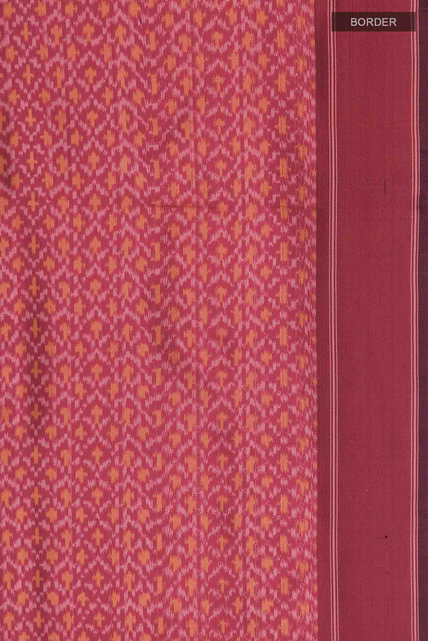 Red Rajkot Patola Silk Saree - Image 3