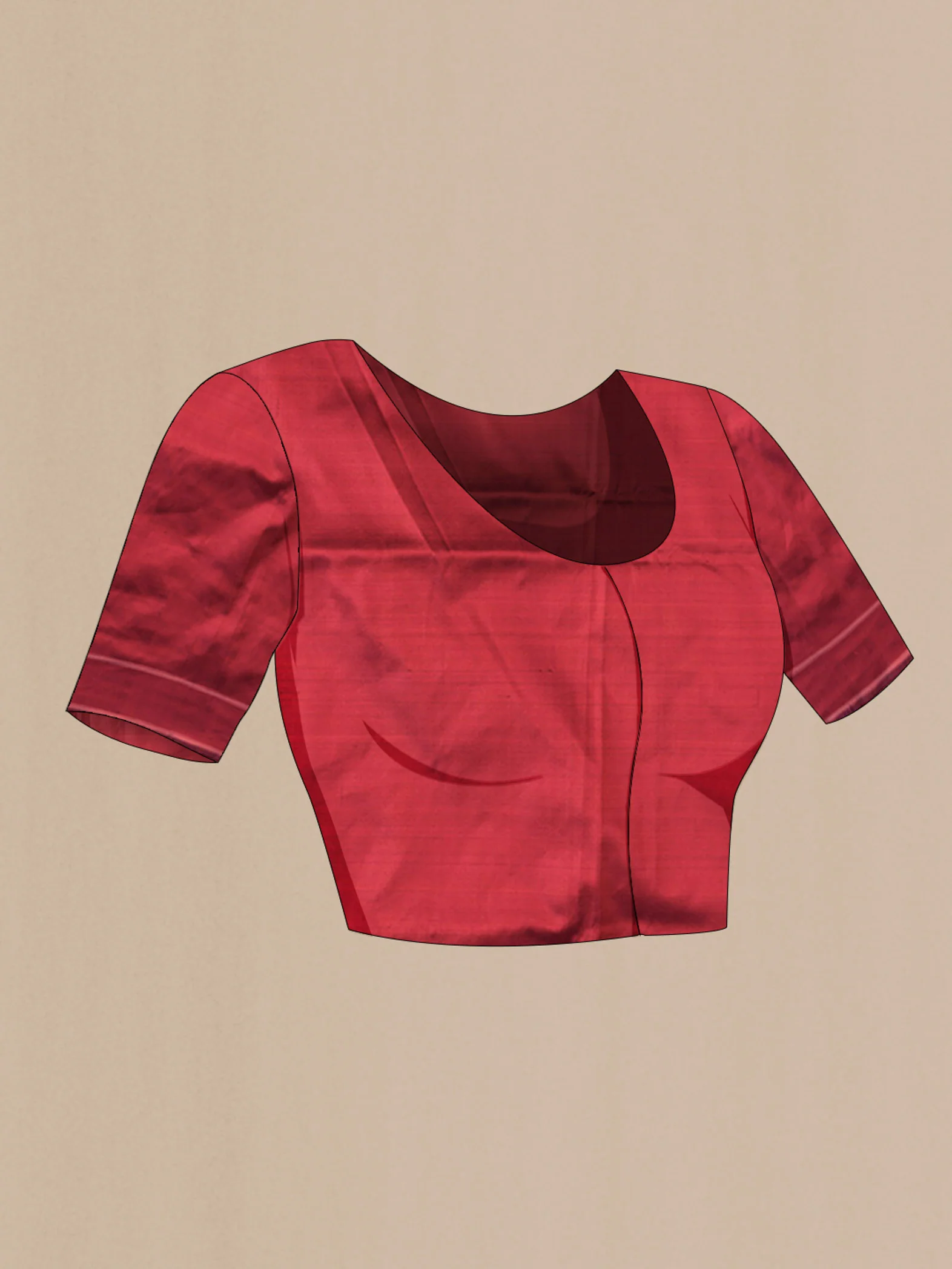 Red Rajkot Patola Silk Saree - Image 5