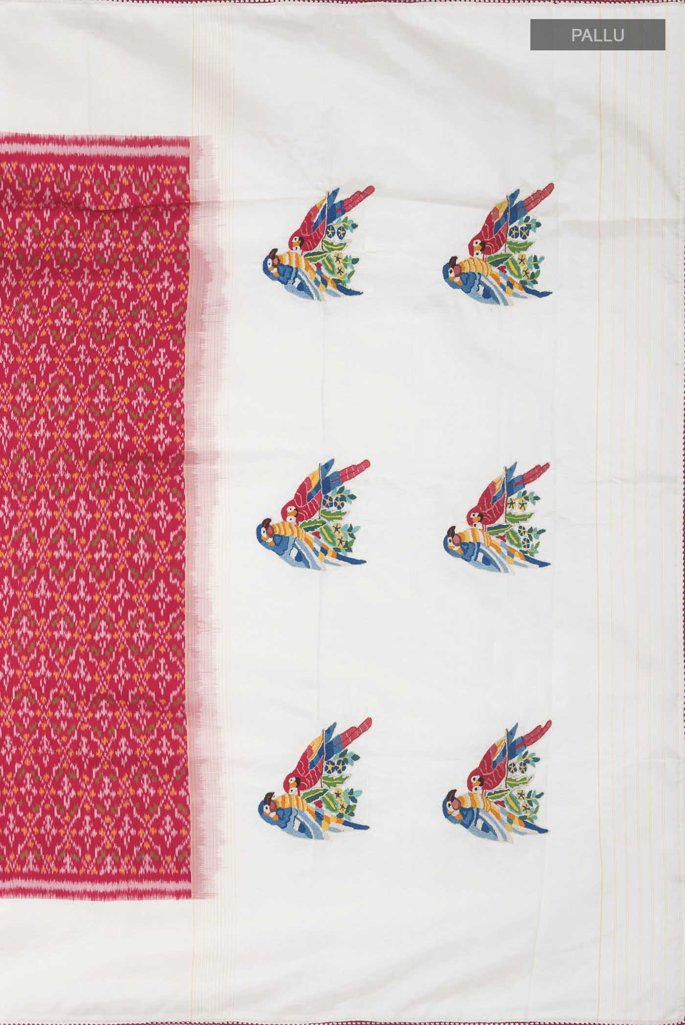 Red Rajkot Patola Silk Saree - Image 6