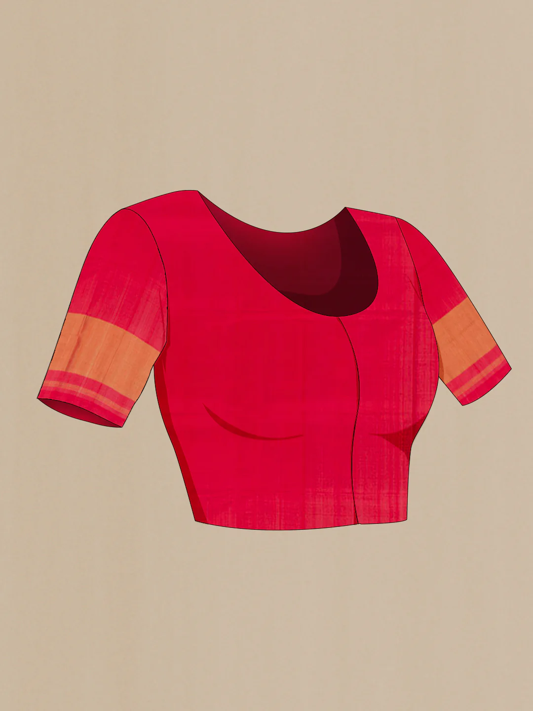 Red Rajkot Patola Silk Saree - Image 2