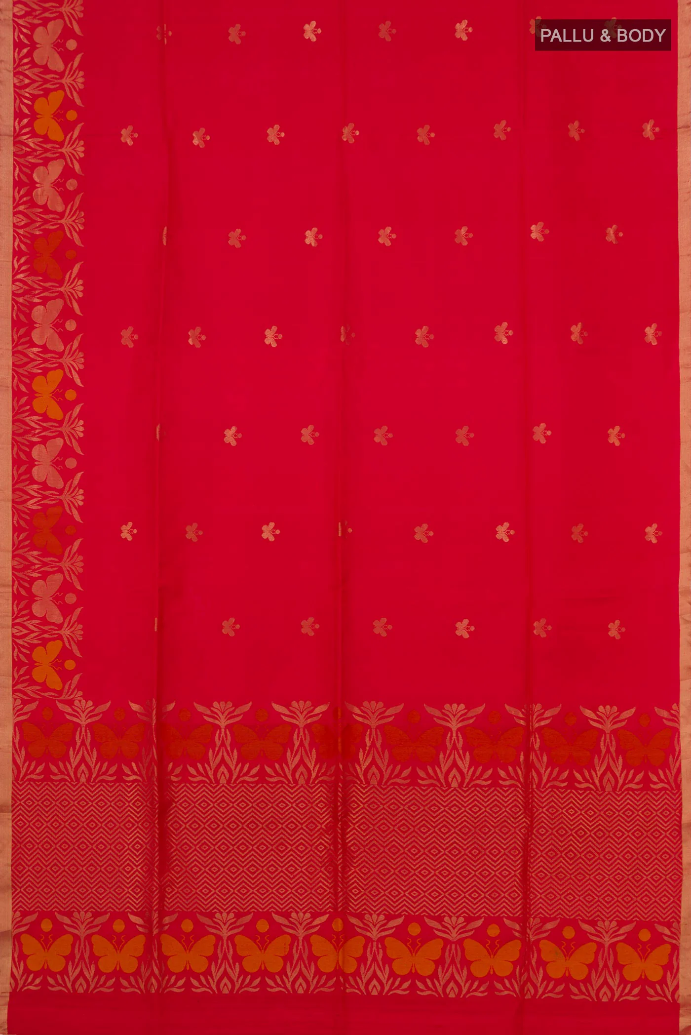 Red Soft Silk Saree - Image 5