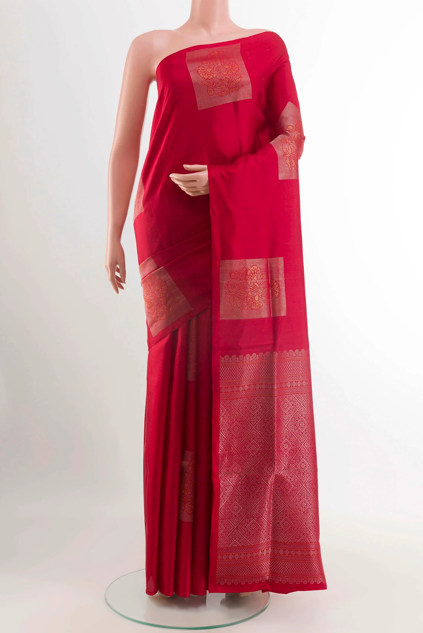 Red Soft Silk Saree