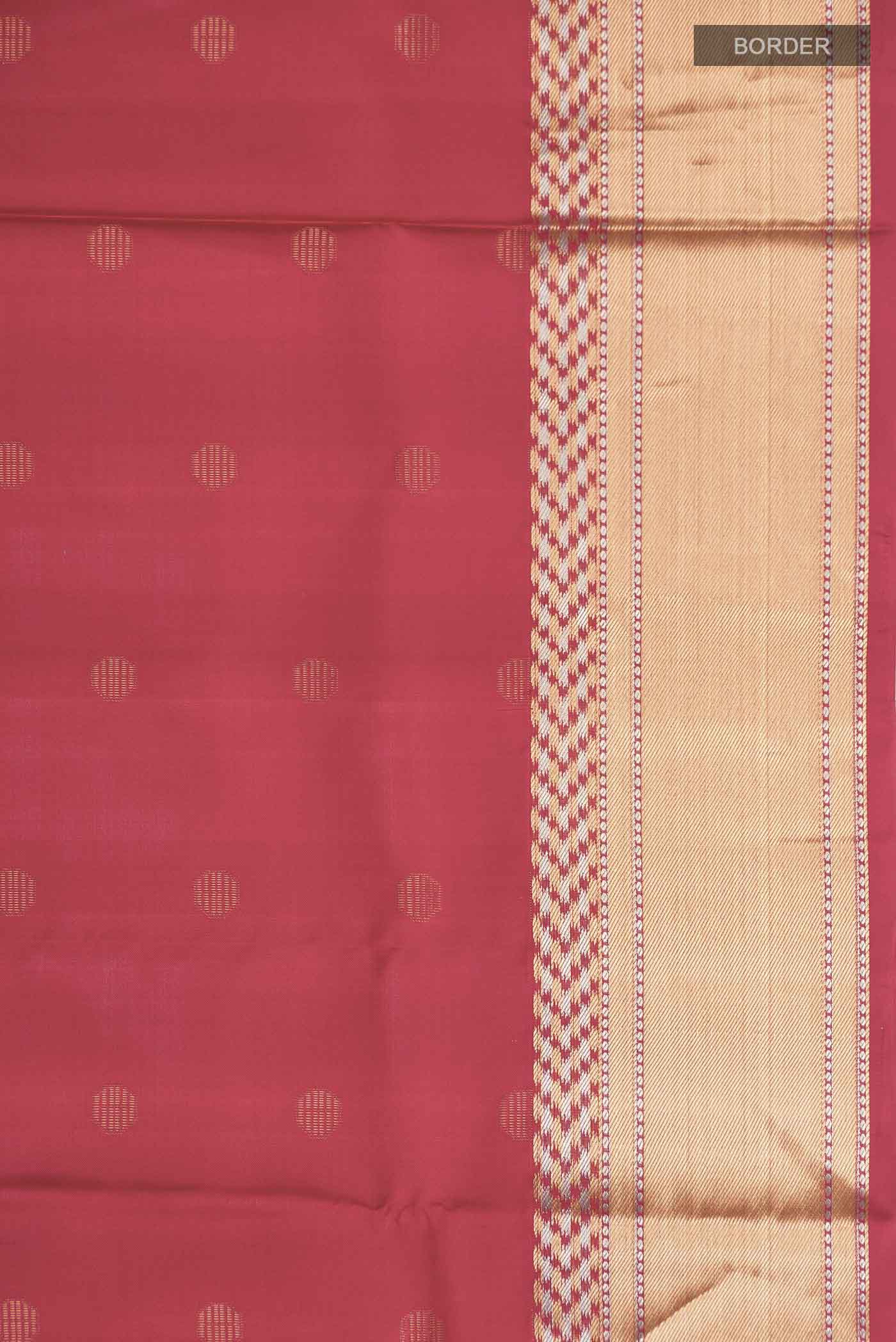 Red Soft Silk Saree - Image 3