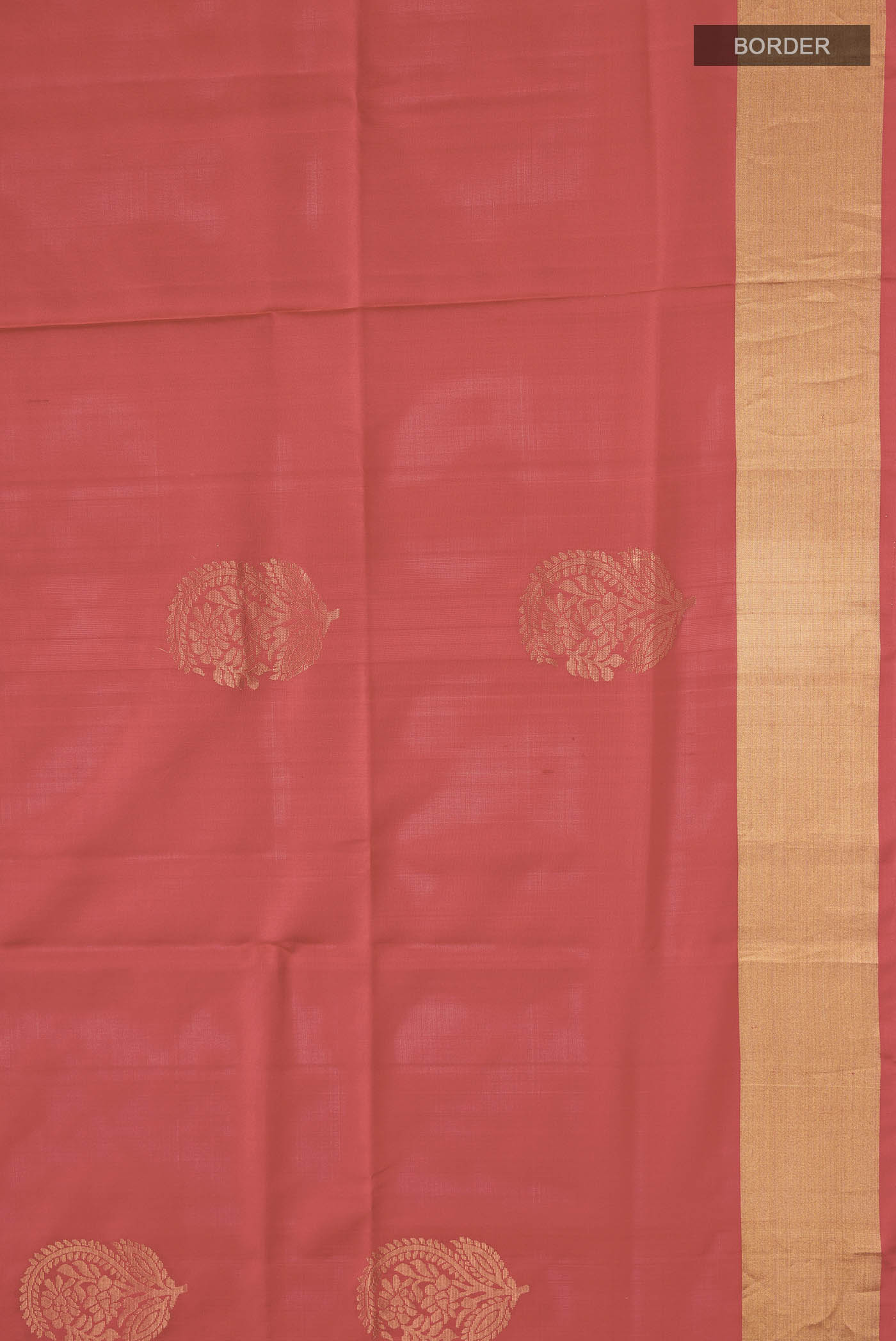 Red Soft Silk Saree - Image 3