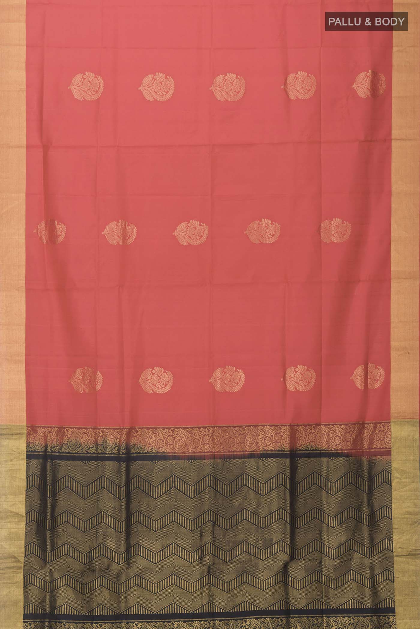 Red Soft Silk Saree - Image 5