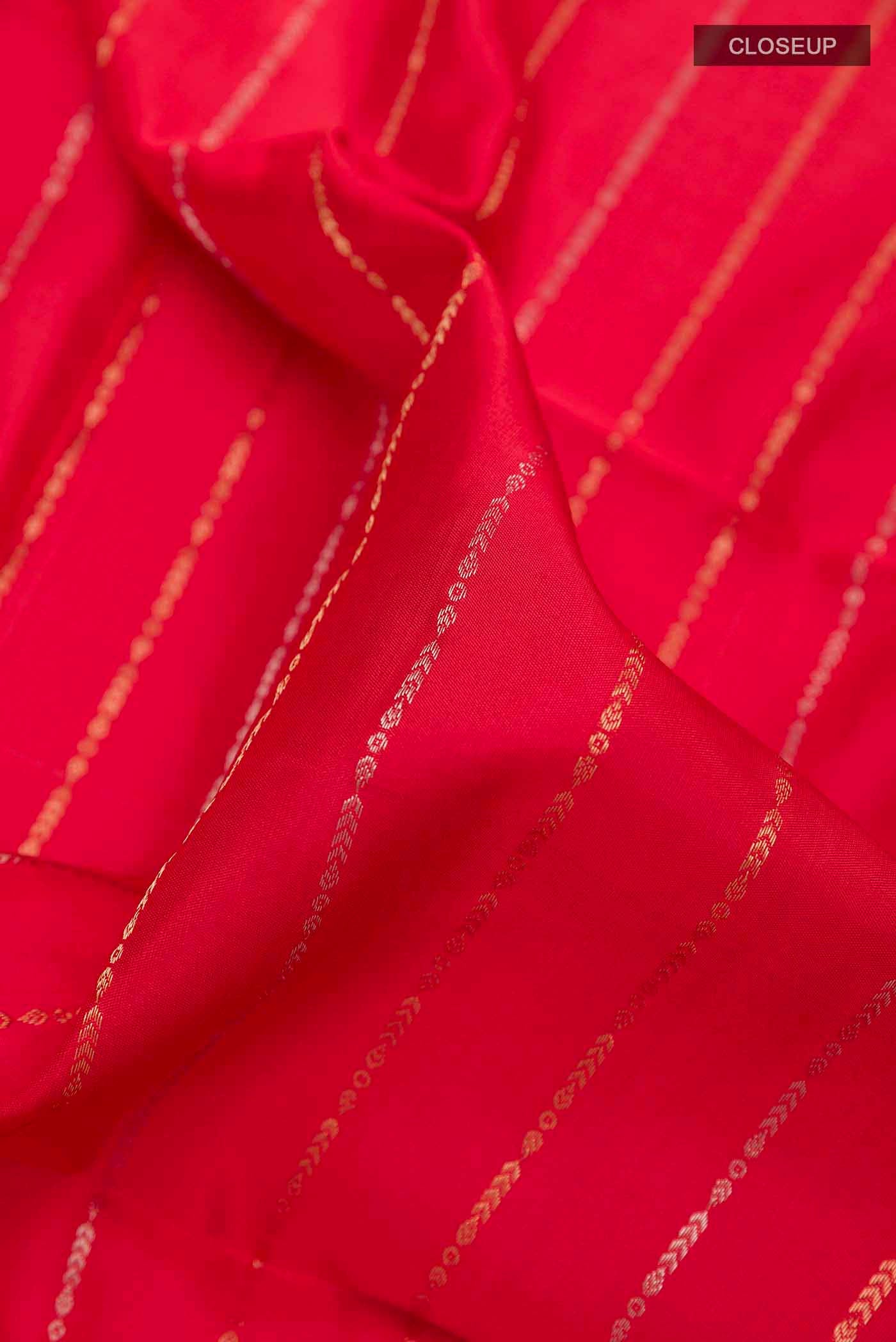 Red Soft Silk Saree - Image 2