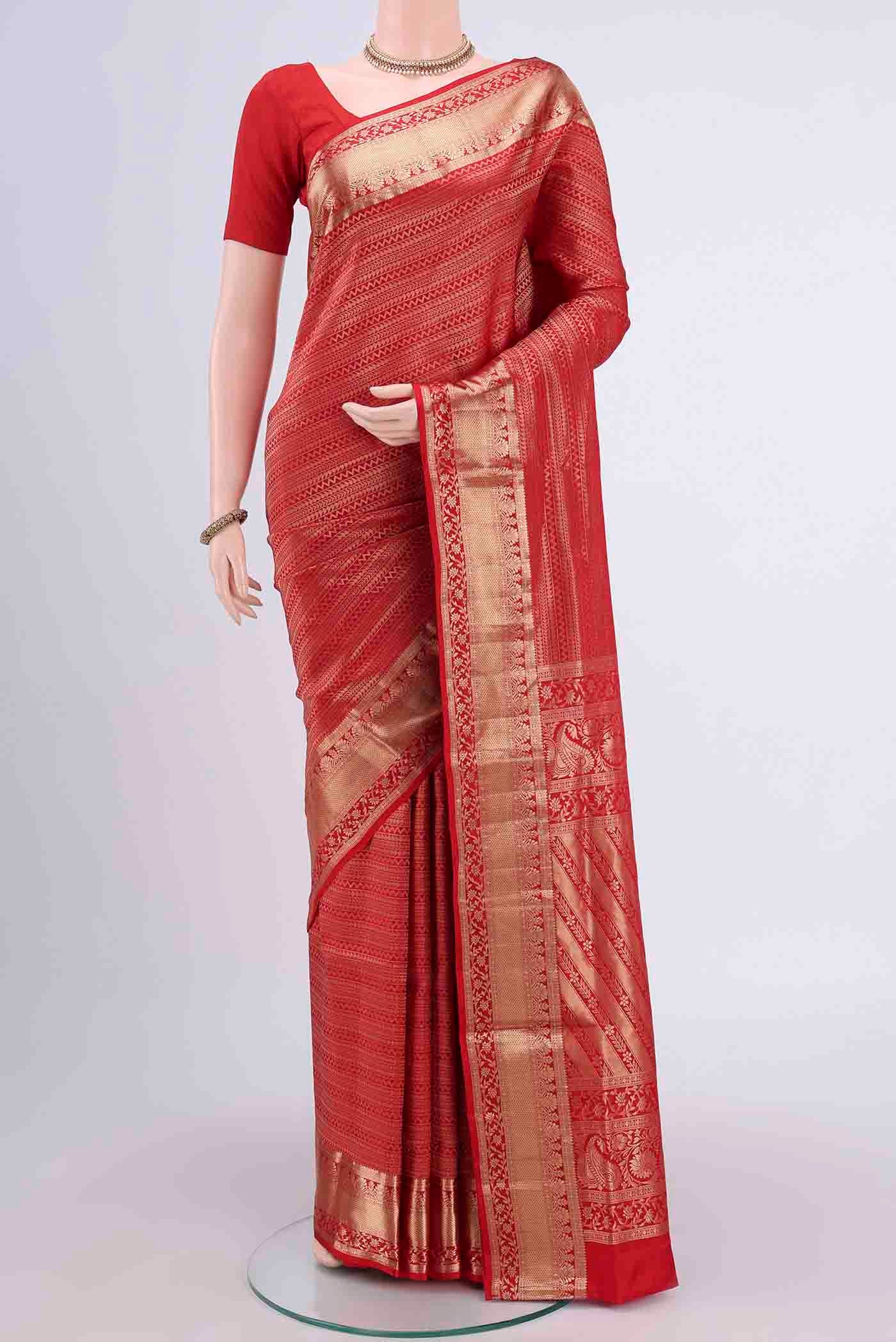 Red Soft Silk Saree