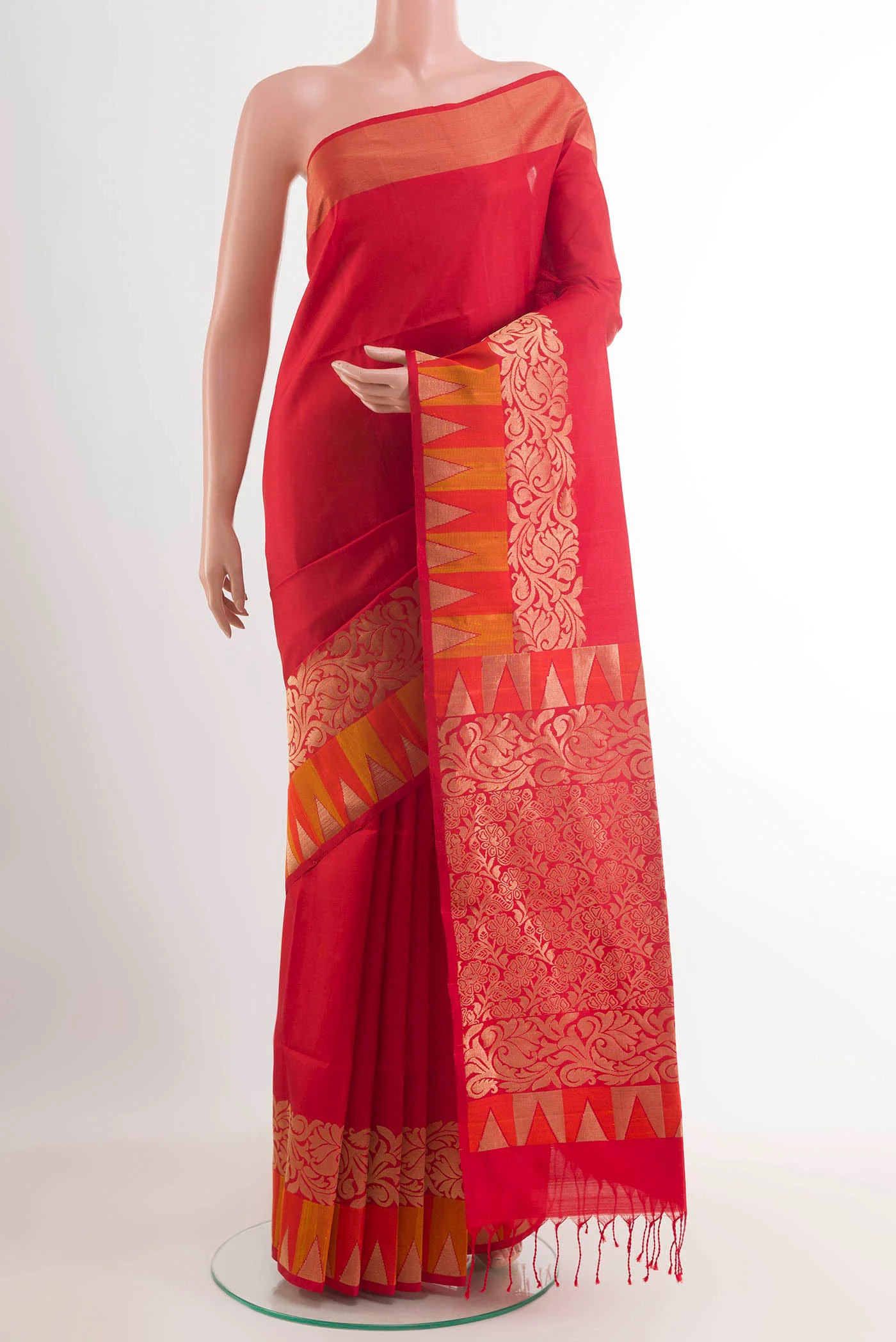 Red Soft Silk Saree