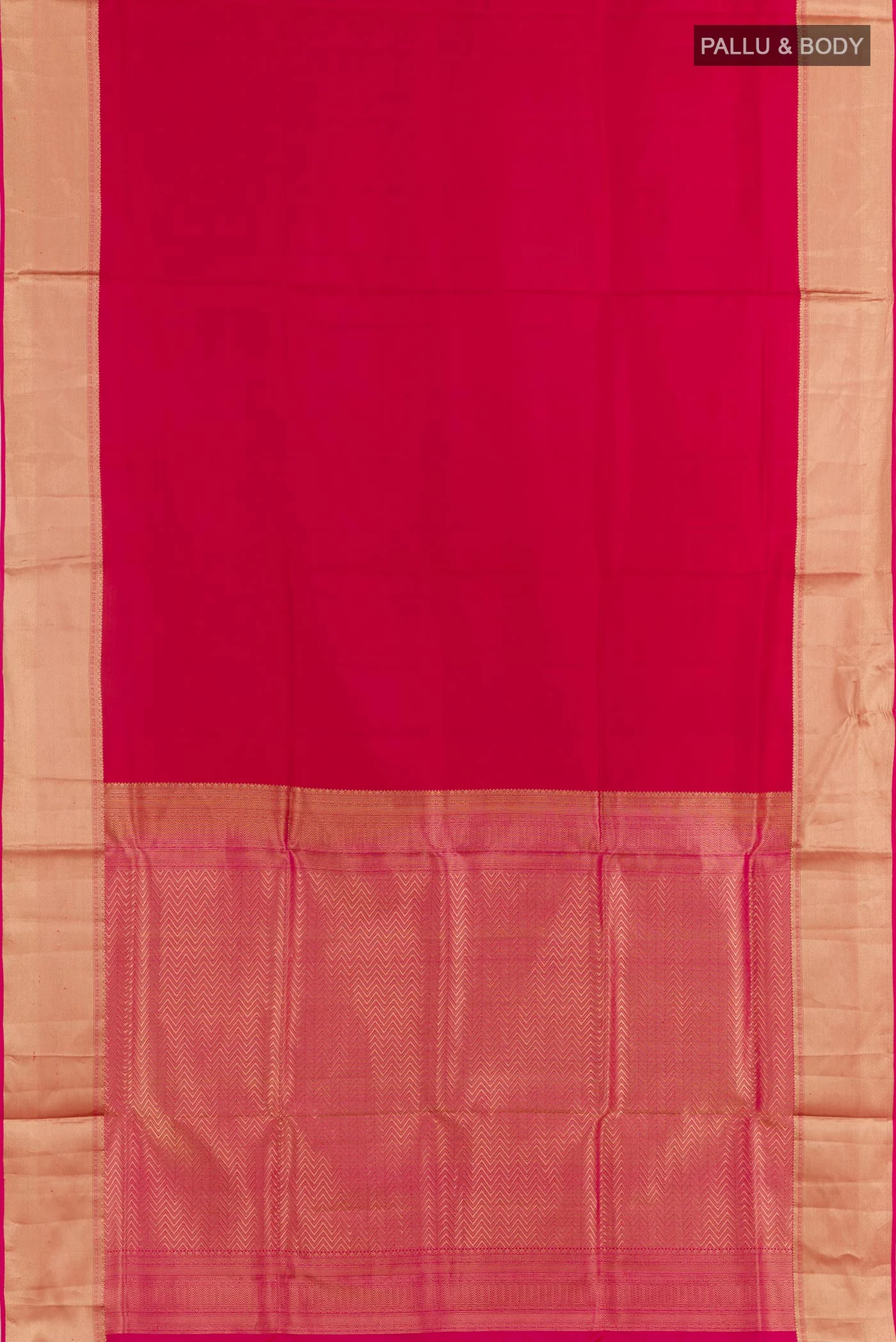 Red Soft Silk Saree - Image 3