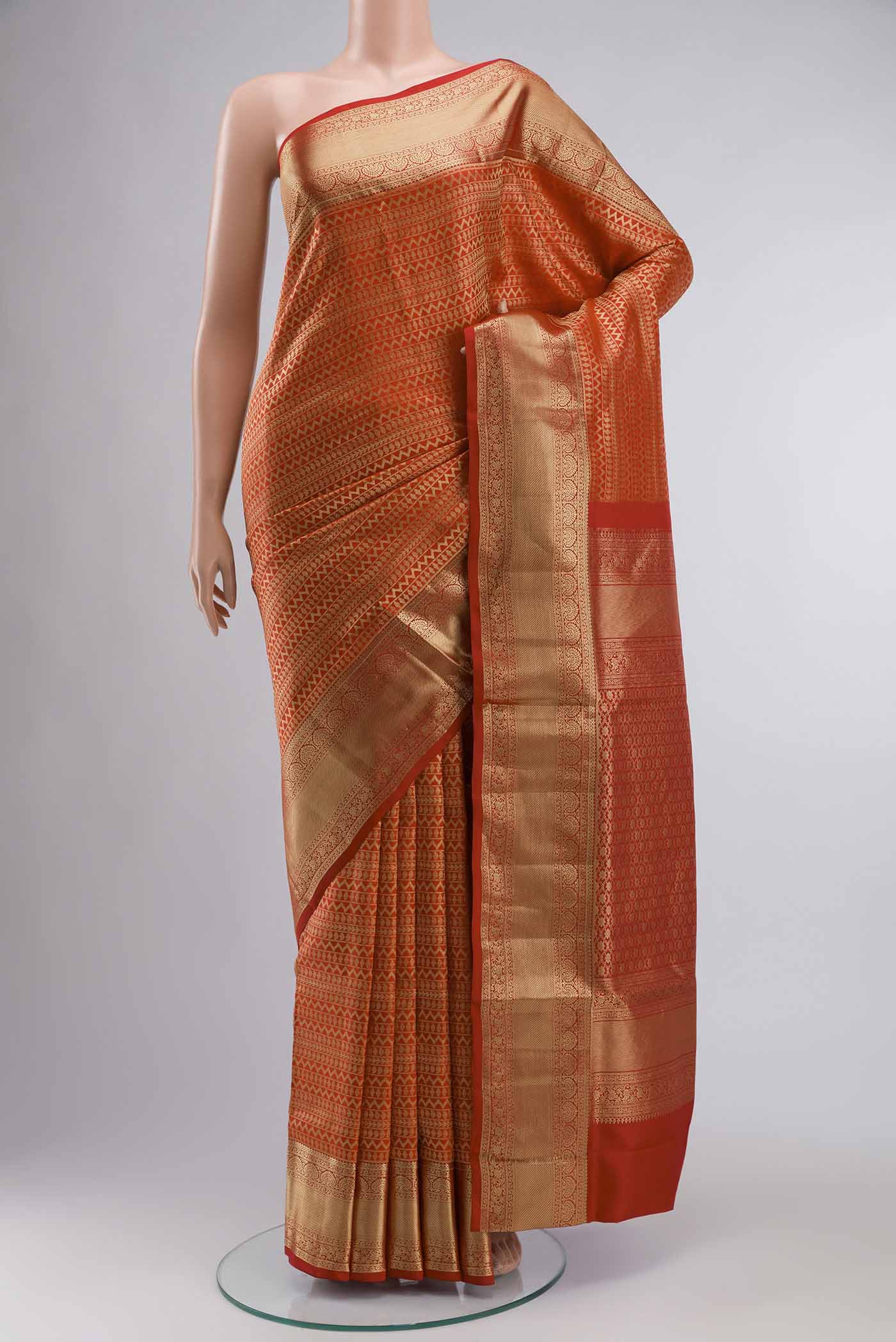 Orange Soft Silk Saree