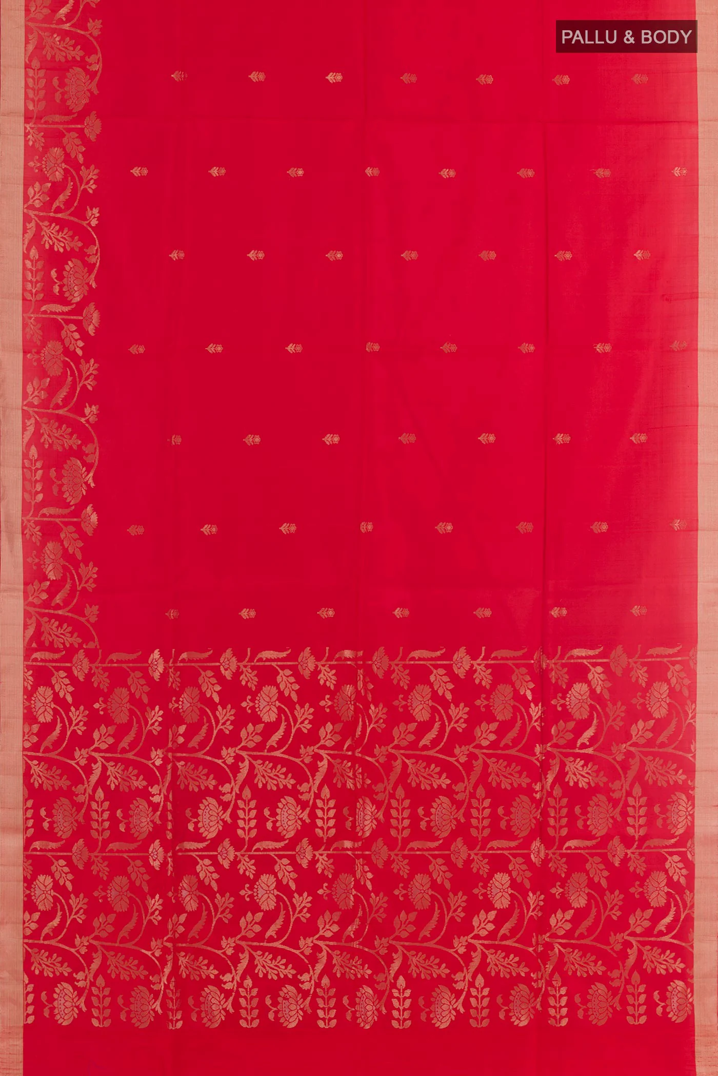 Red Soft Silk Saree - Image 3