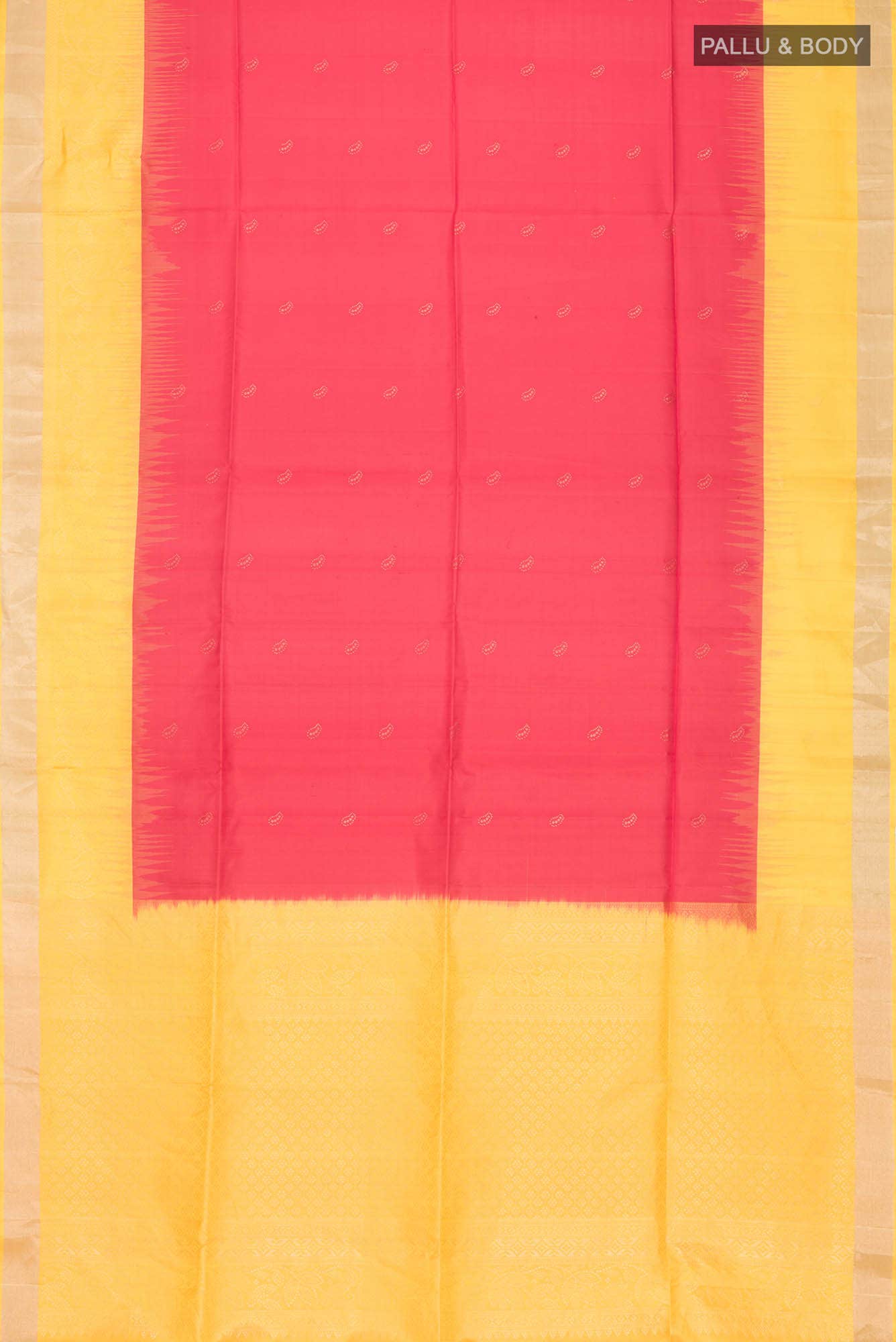 Red Soft Silk Saree - Image 3