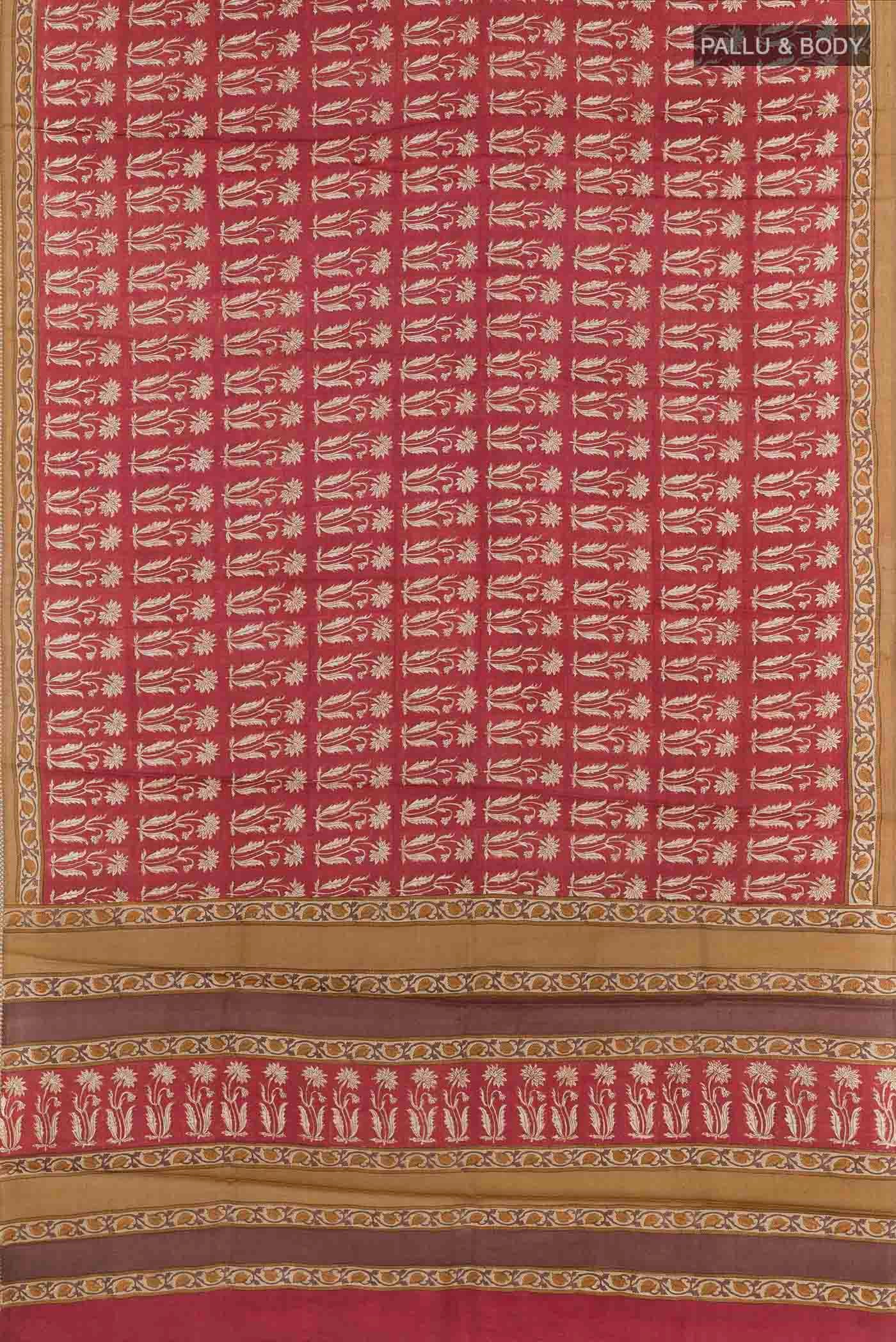 Multi Color Tussar Silk Saree - Image 3