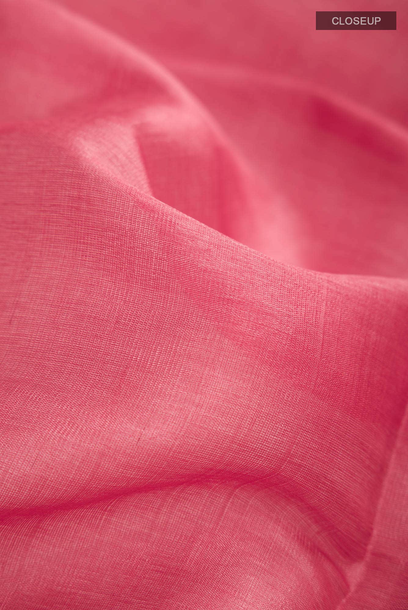 Red Tussar Silk Saree - Image 3
