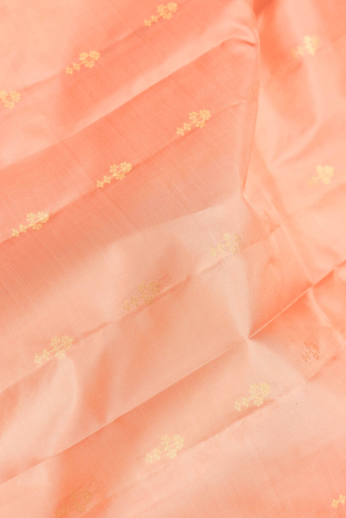 Coral Kanchipuram Silk Saree - Image 2